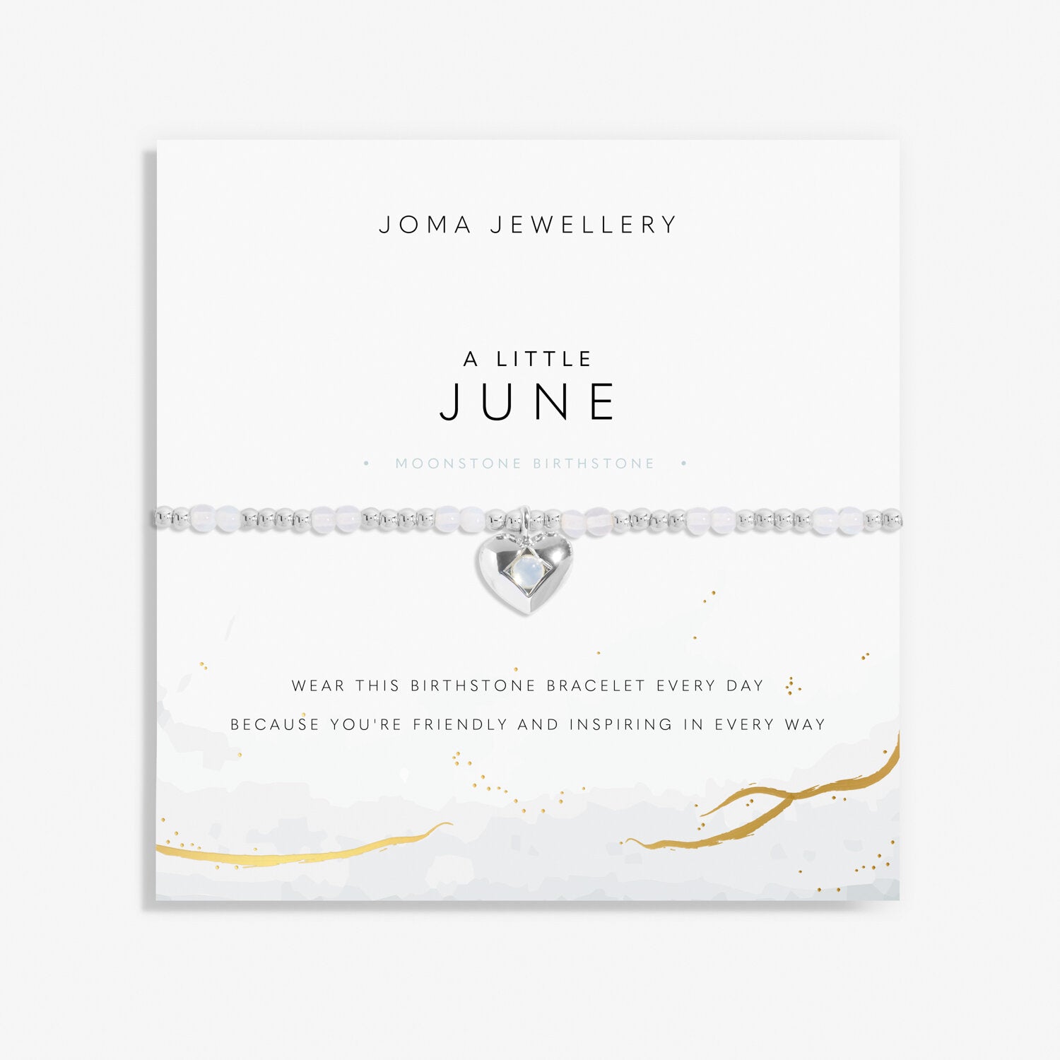 Birthstone A Little 'June' Bracelet - Moonstone