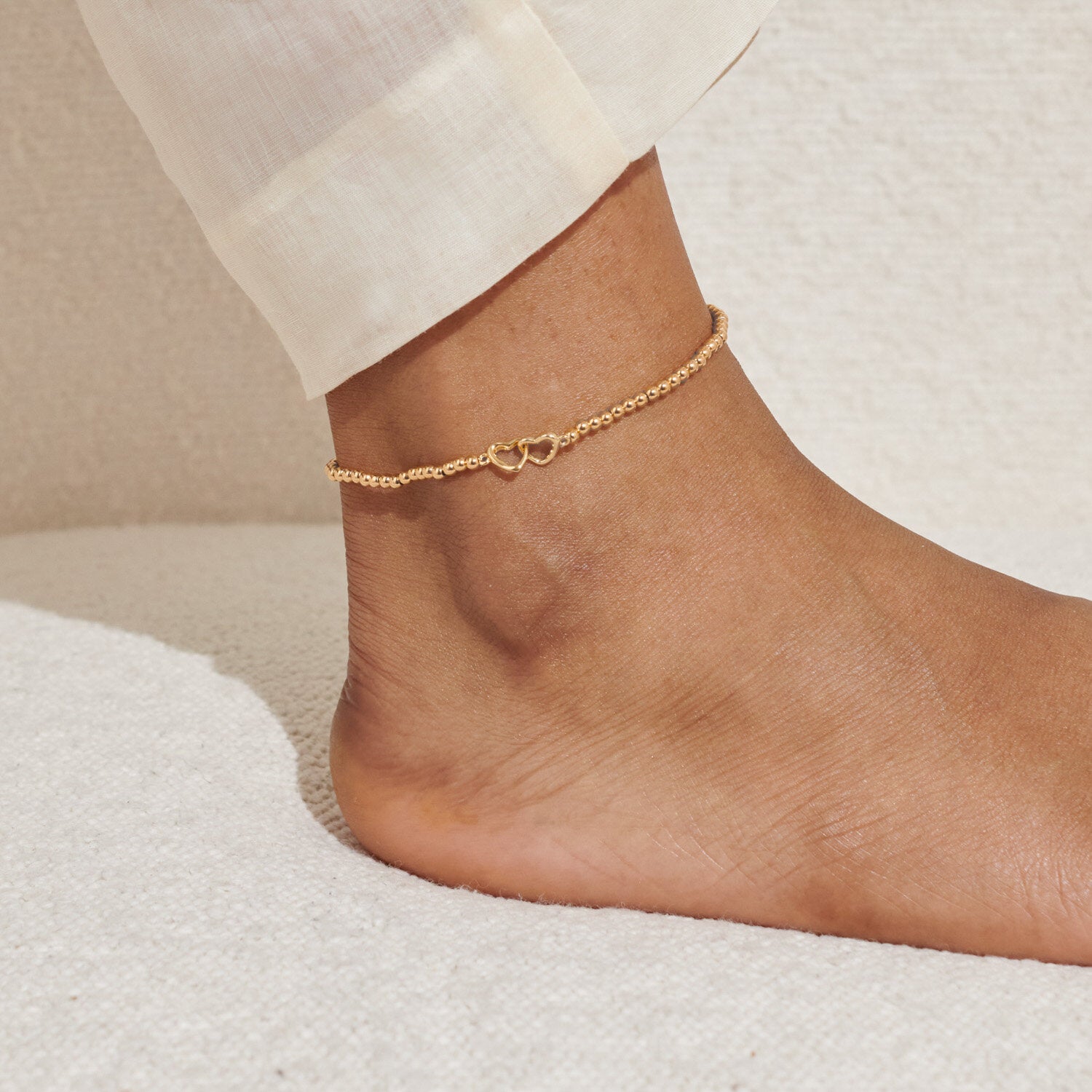 Linked Heart Anklet