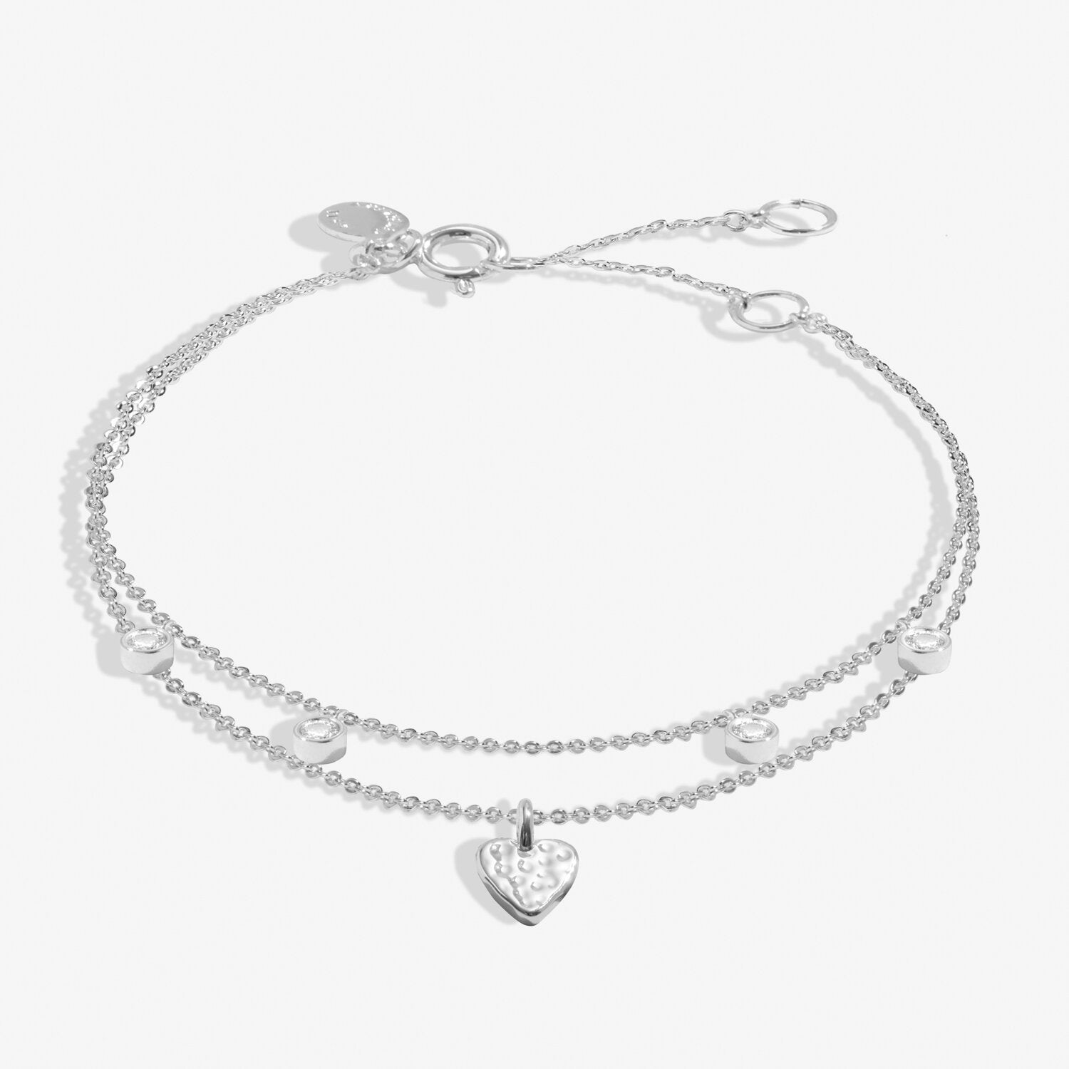 Lumia Hammered Heart Bracelet