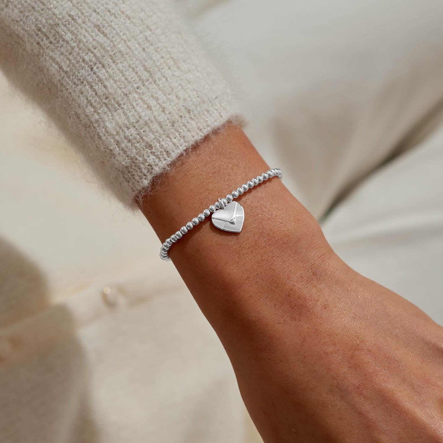 A Little 'Sending Love' Silver Plated Bracelet