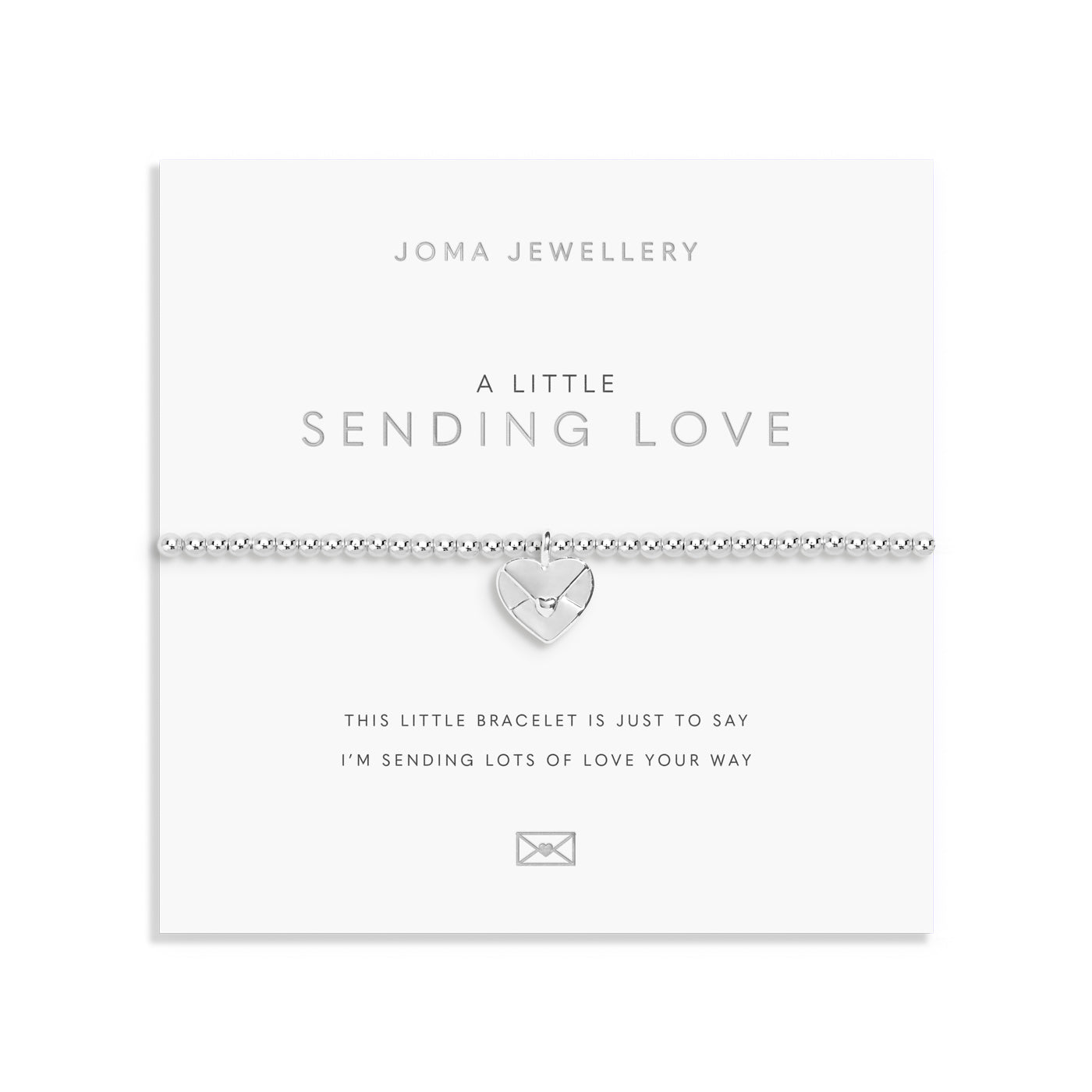 A Little 'Sending Love' Silver Plated Bracelet