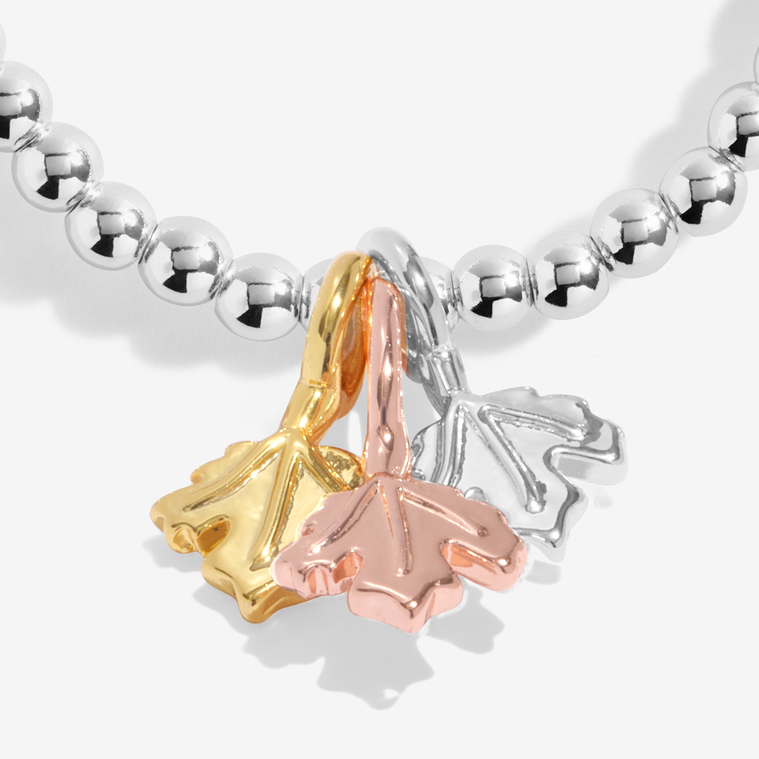 A Little 'Hello Autumn' Silver, Gold & Rose Gold Plated Bracelet
