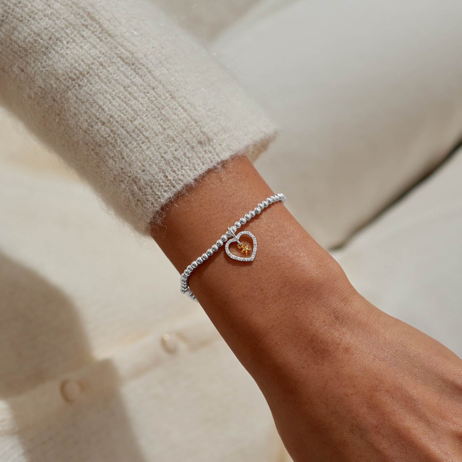 A Little 'Best News Ever!' Silver & Gold Plated Bracelet