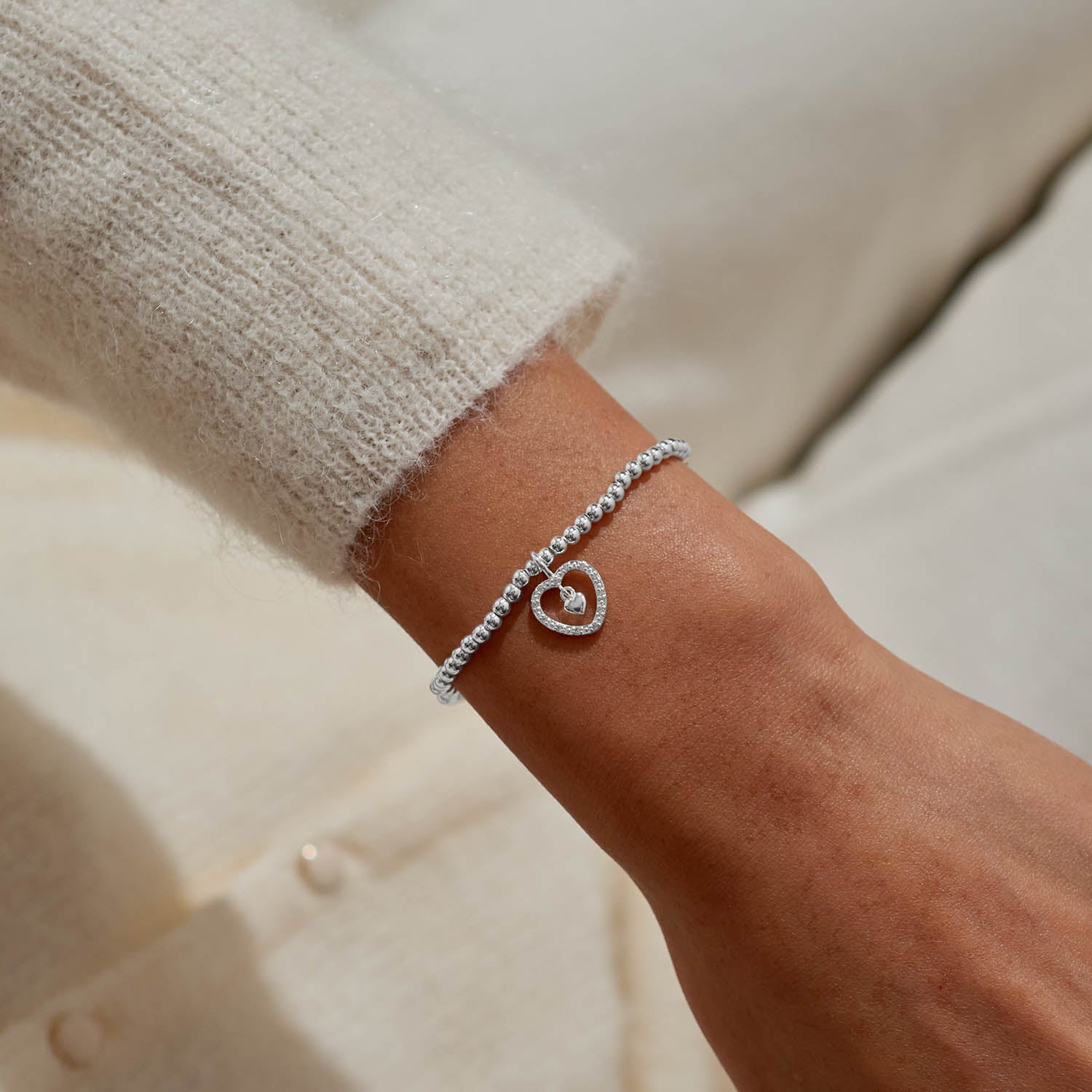 A Little 'So Lucky To Have You In My Life' Silver Plated Bracelet