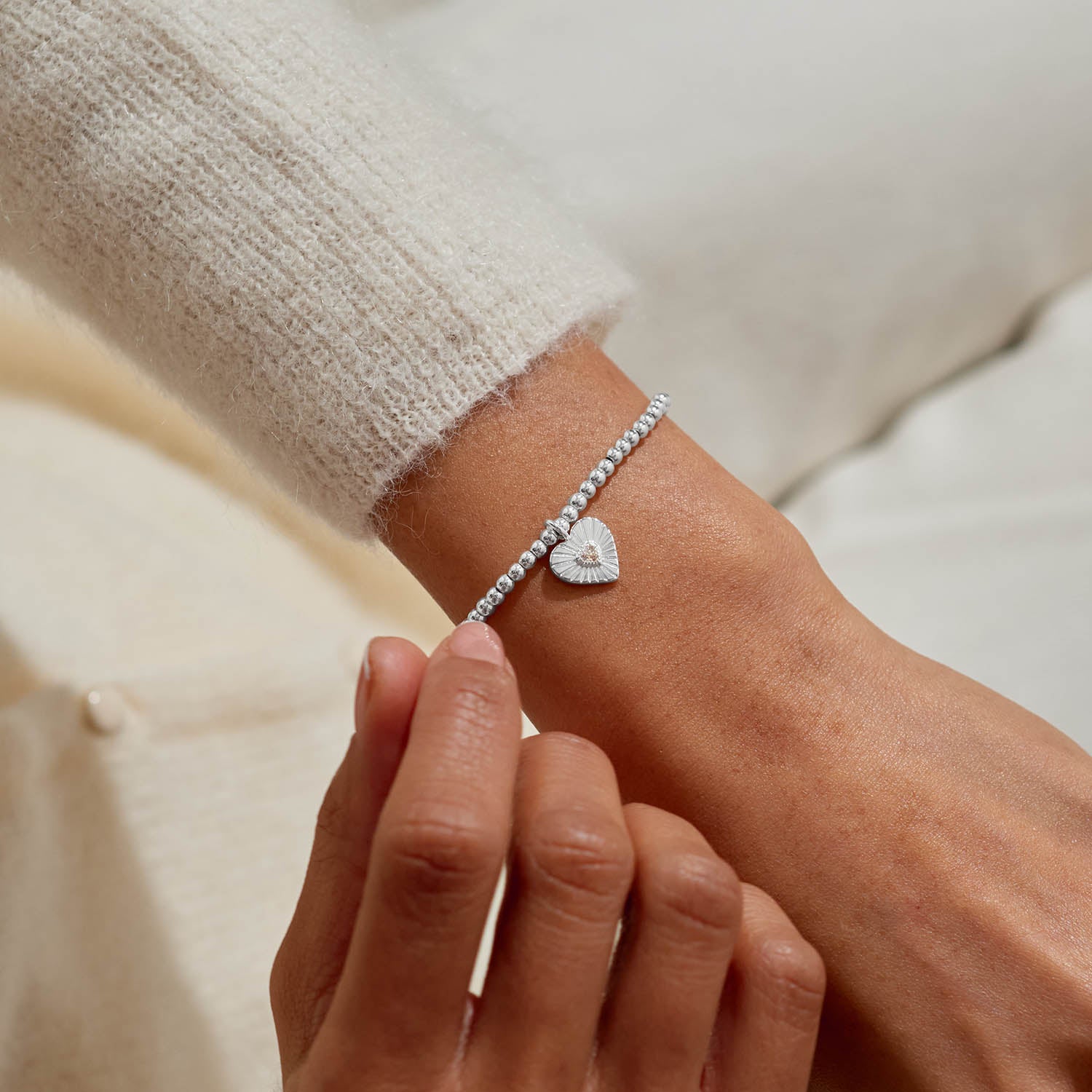 A Little 'Positivity' Silver Plated Bracelet