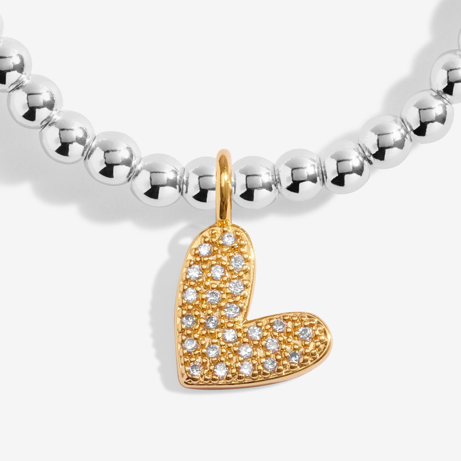 A Little 'Love You To Bits' Silver & Gold Plated Bracelet