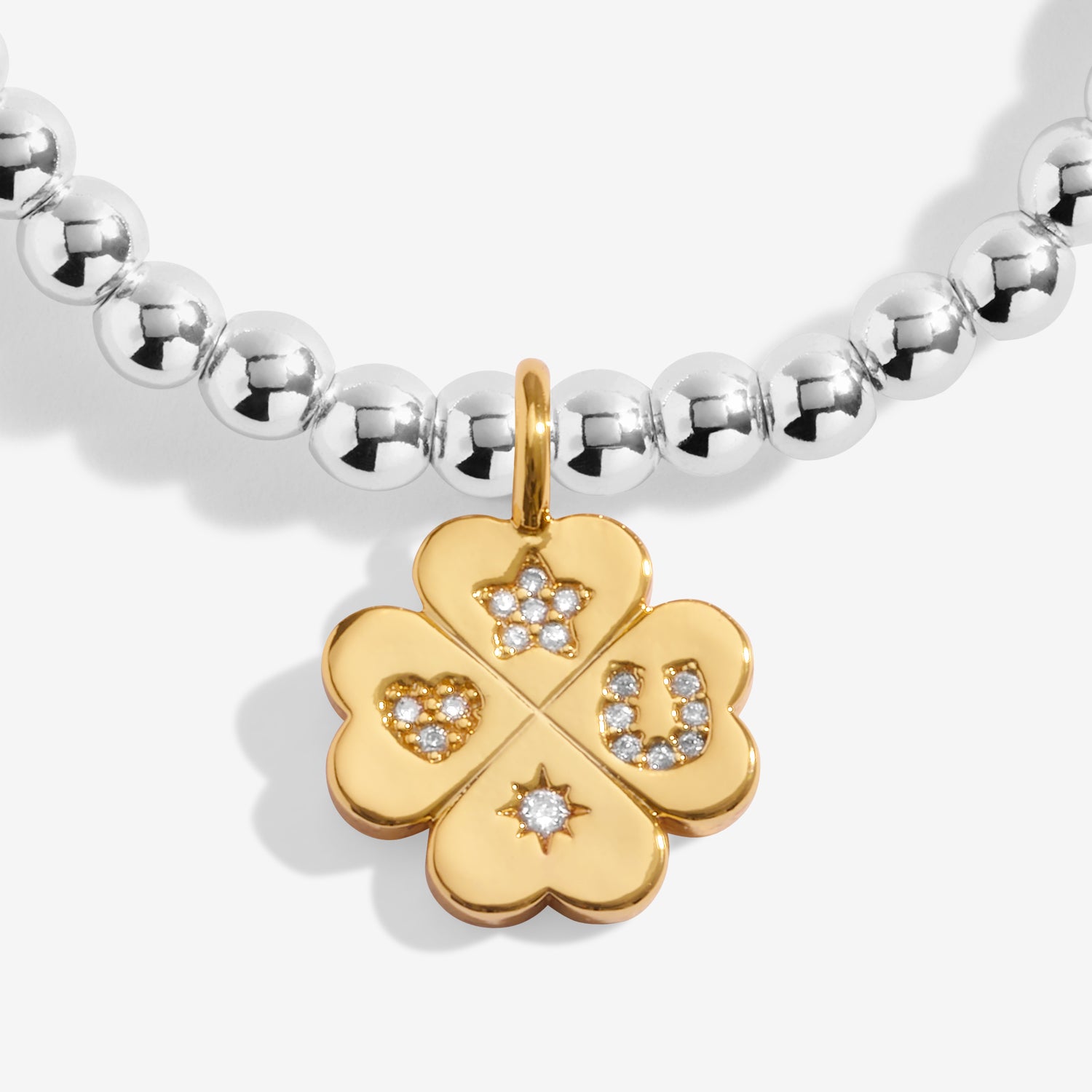 A Little 'Lucky Charm' Silver & Gold Plated Bracelet