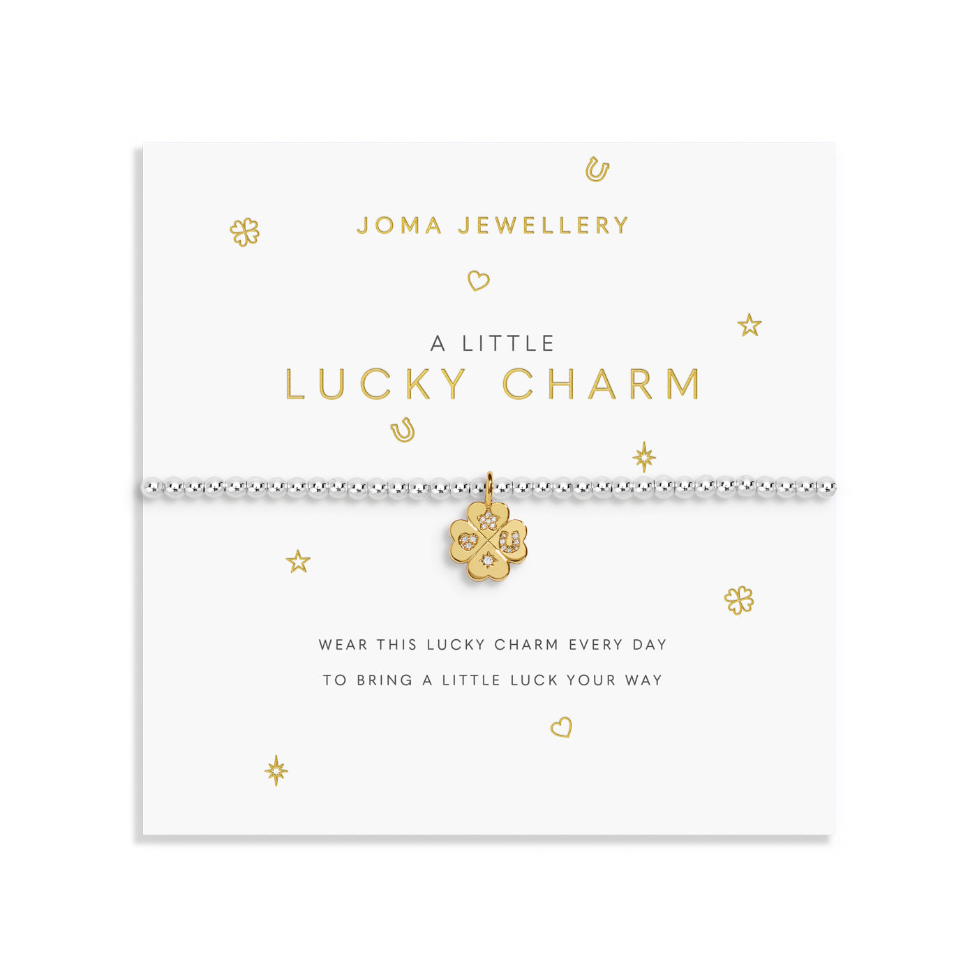 A Little 'Lucky Charm' Silver & Gold Plated Bracelet