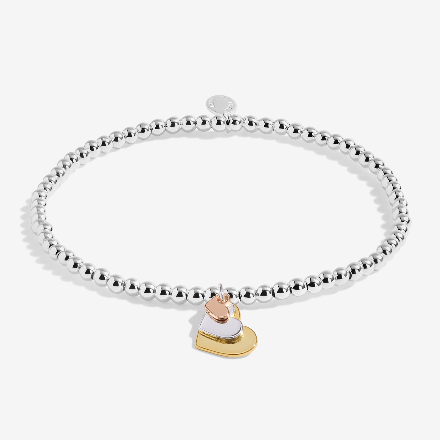 A Little 'Three Generations' Silver, Gold & Rose Gold Plated Bracelet