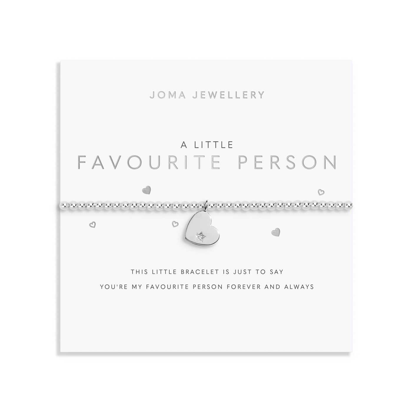 A Little 'Favourite Person' Silver Plated Bracelet