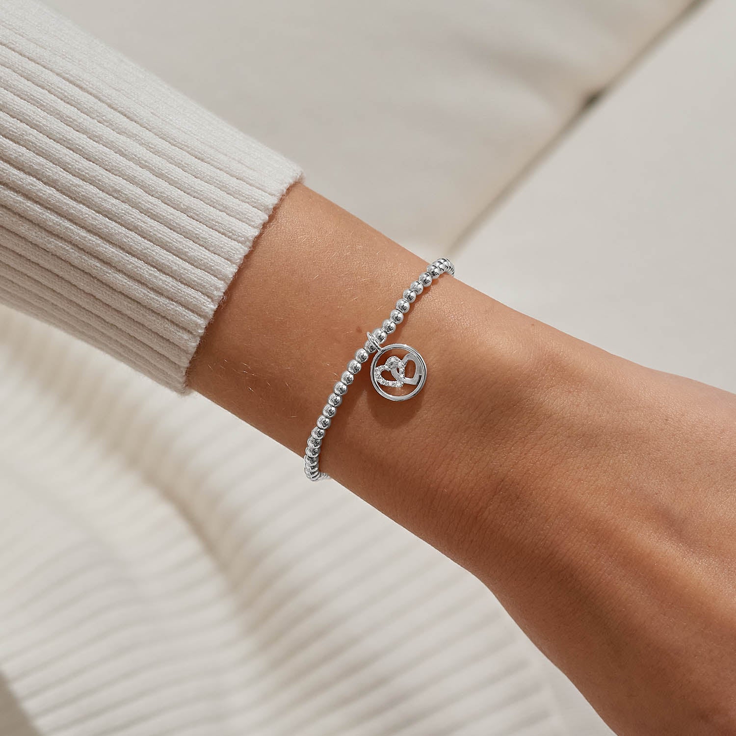 A Little 'Love And Friendship' Silver Plated Bracelet