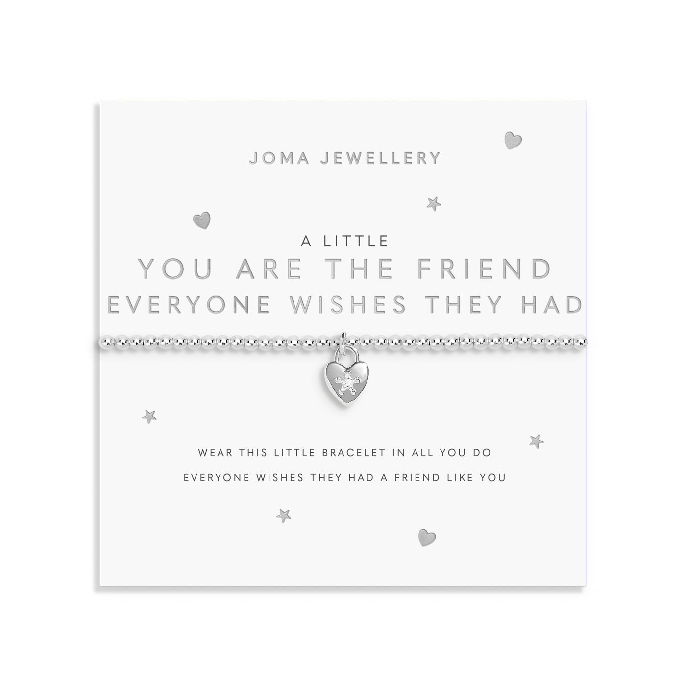 A Little 'You'Re The Friend Everyone Wishes They Had' Silver Plated Bracelet