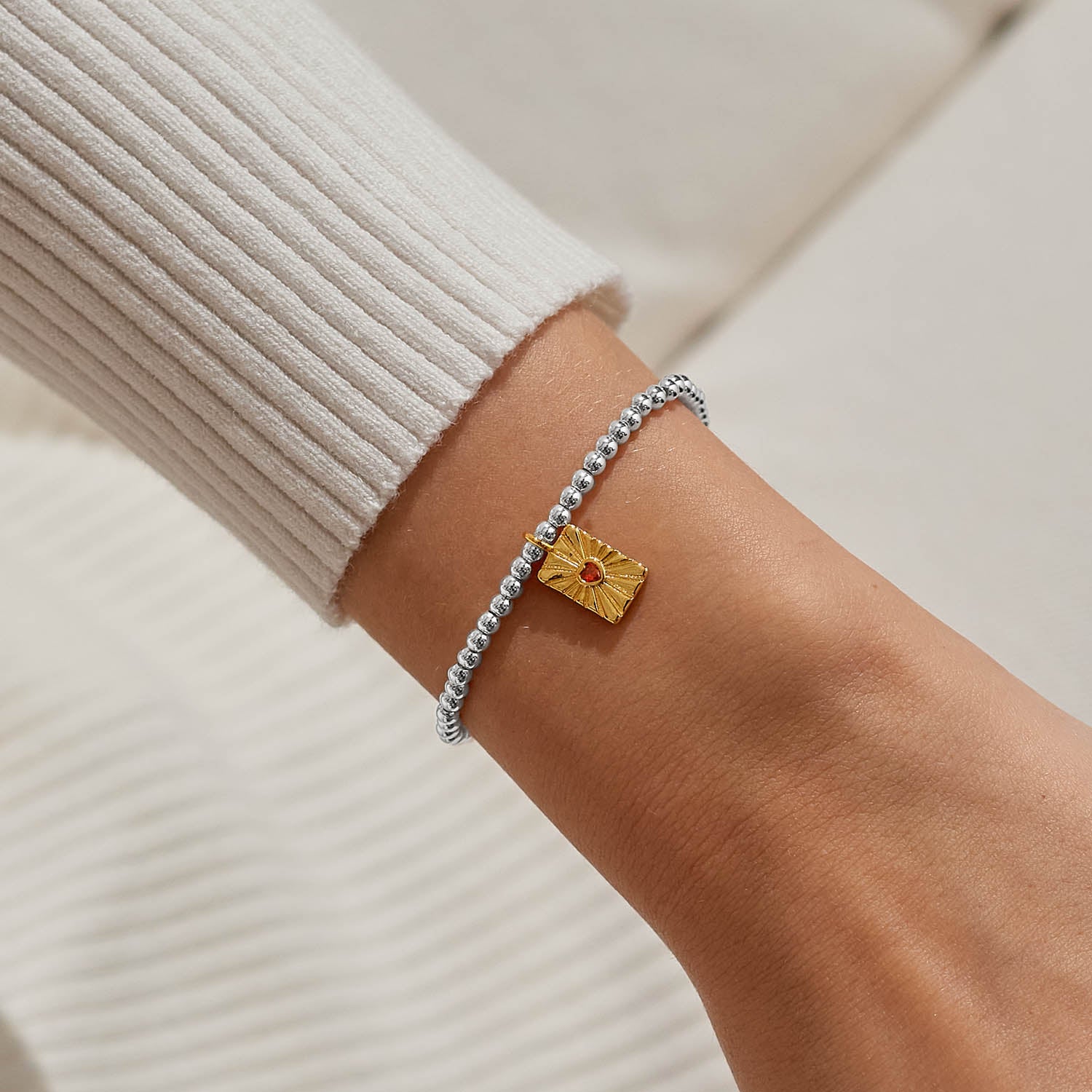 A Little 'Everything Happens For A Reason' Silver & Gold Plated Bracelet