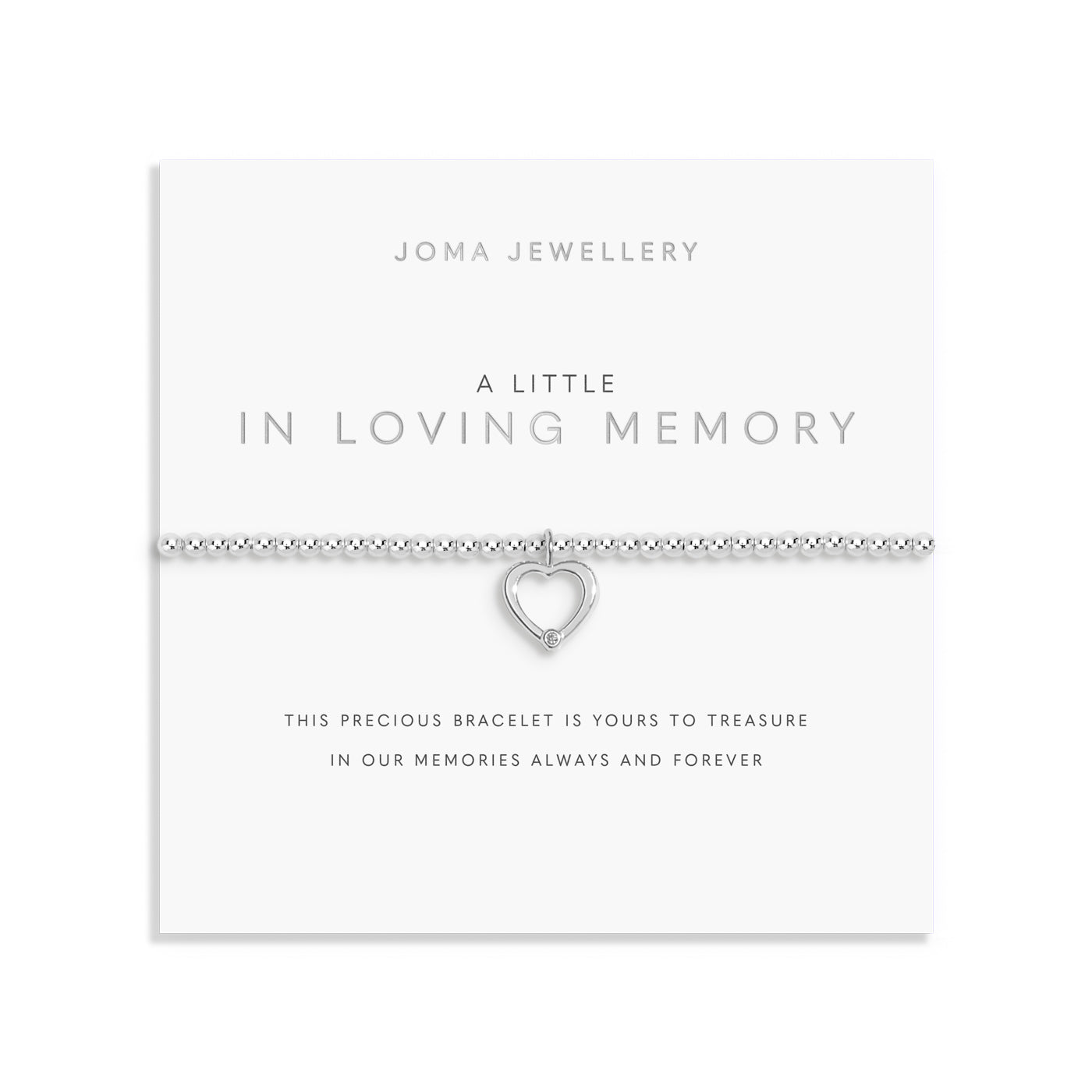 A Little 'In Loving Memory' Silver Plated Bracelet