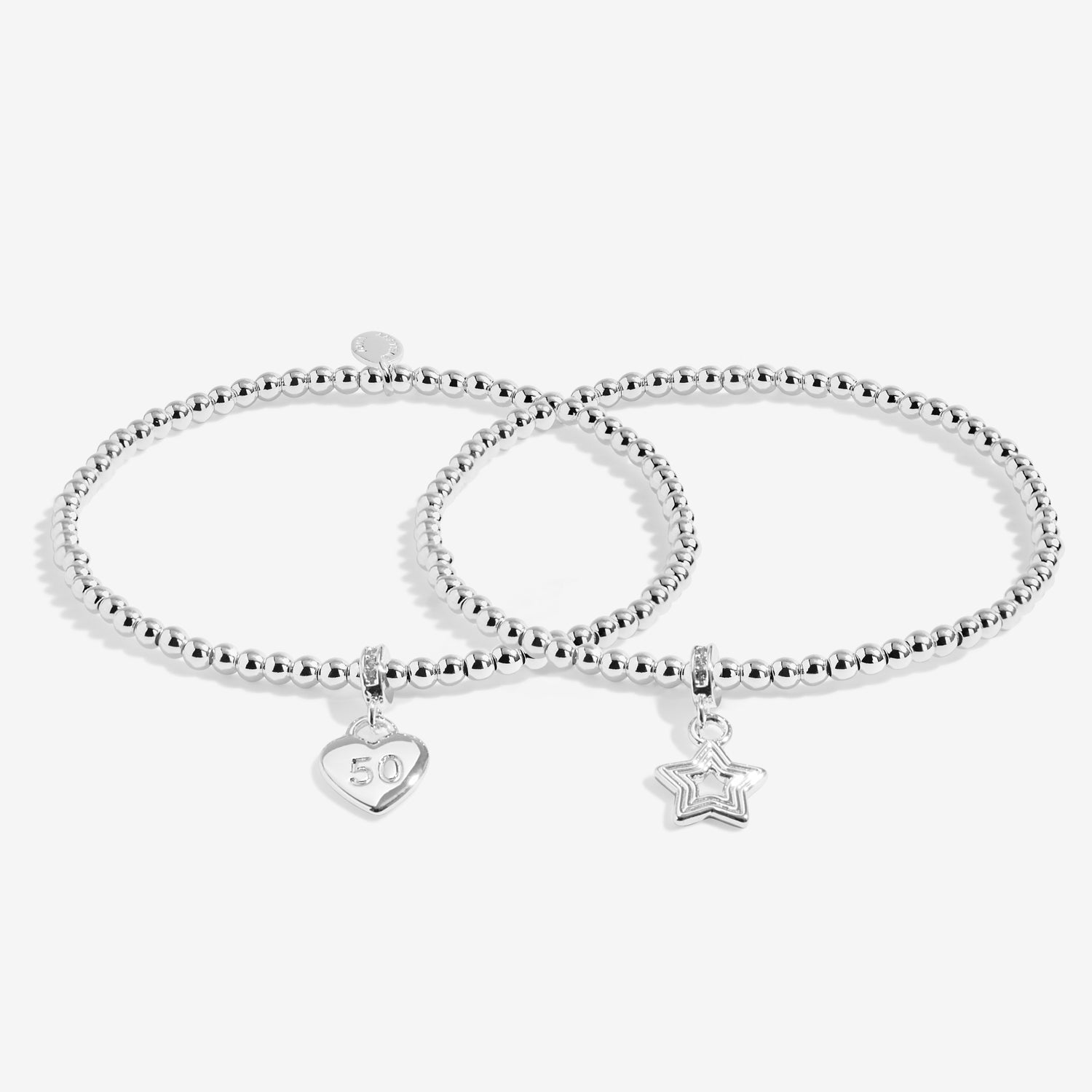 Infinity Bracelets '50Th Birthday' Silver Plated Linked Bracelets