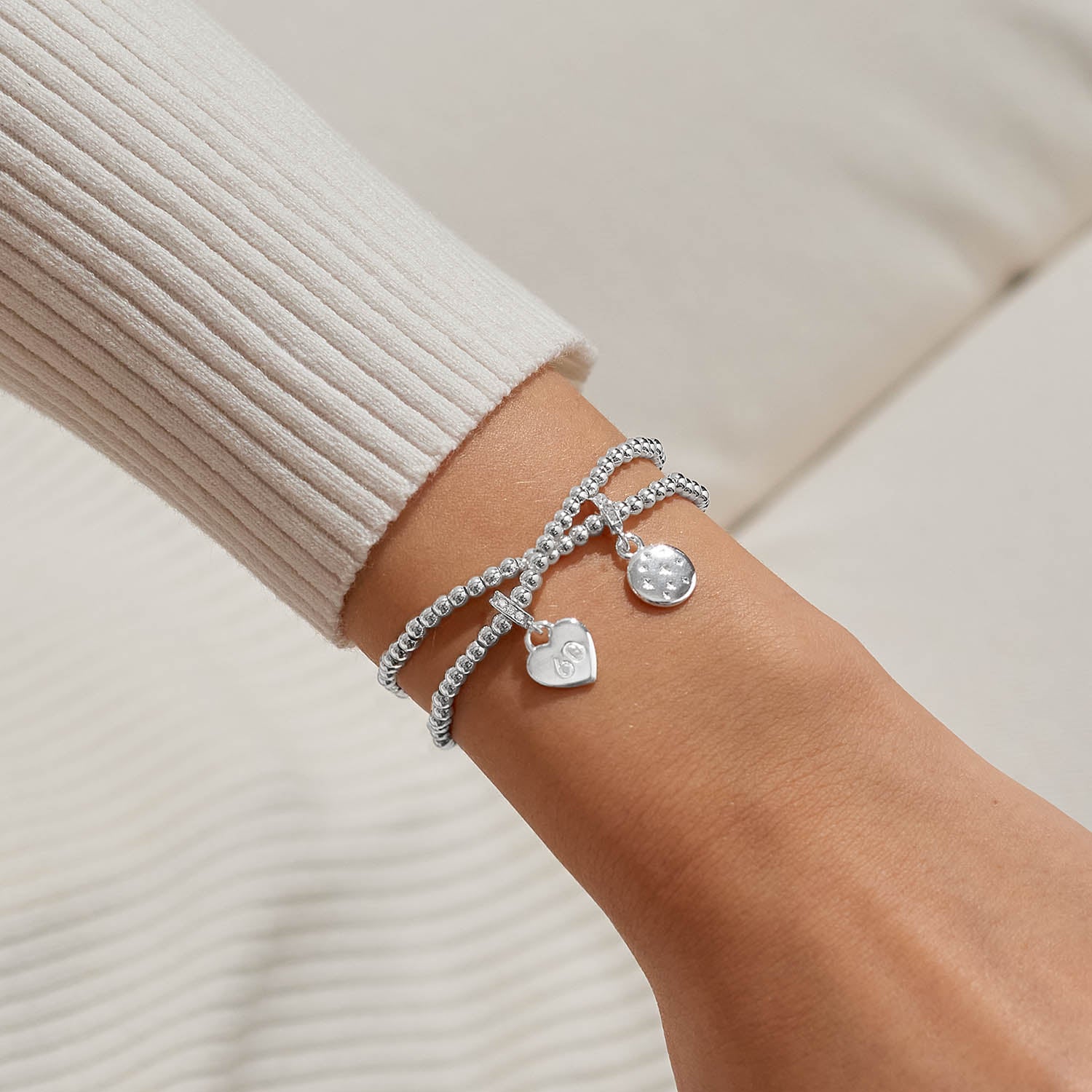 Infinity Bracelets '60Th Birthday' Silver Plated Linked Bracelets