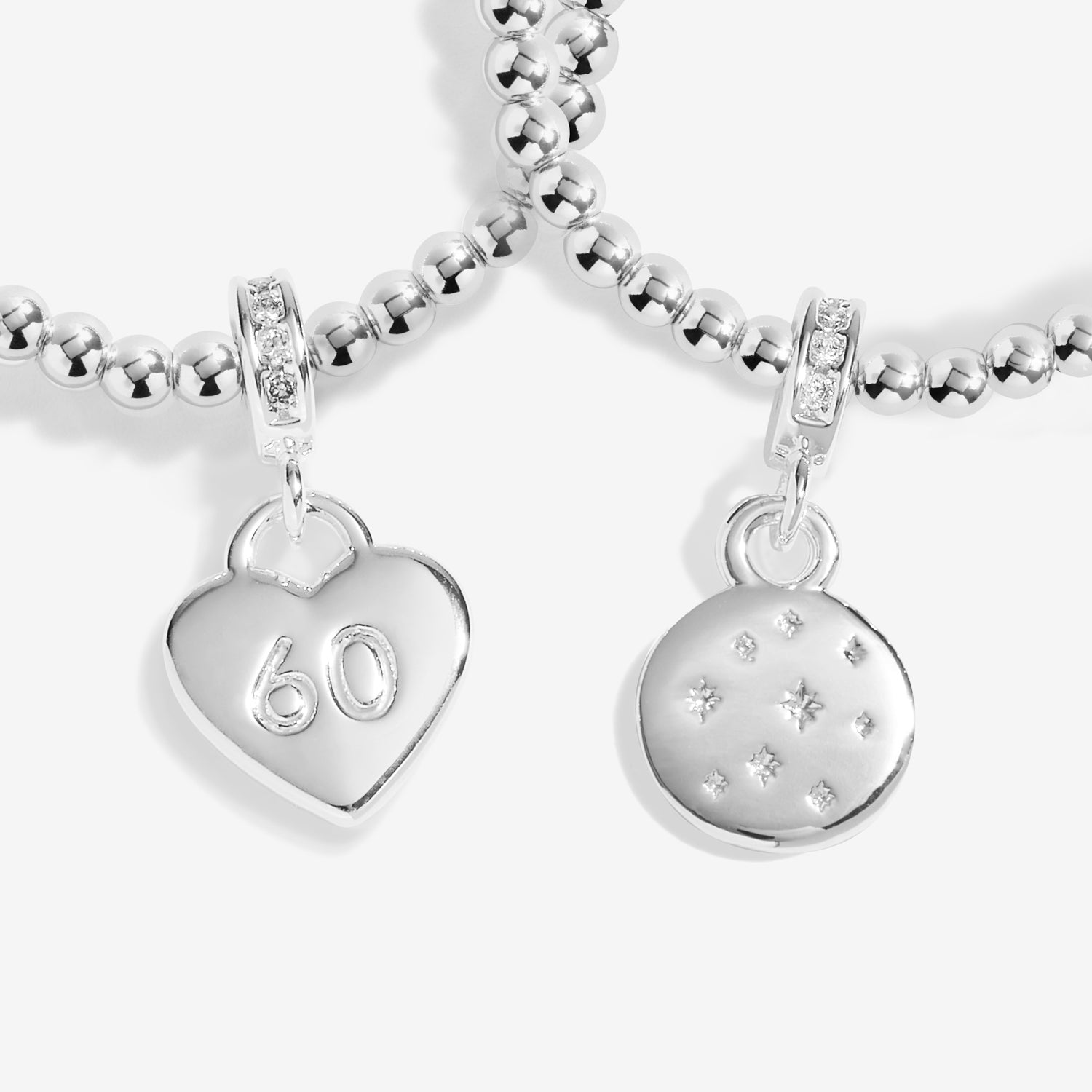 Infinity Bracelets '60Th Birthday' Silver Plated Linked Bracelets