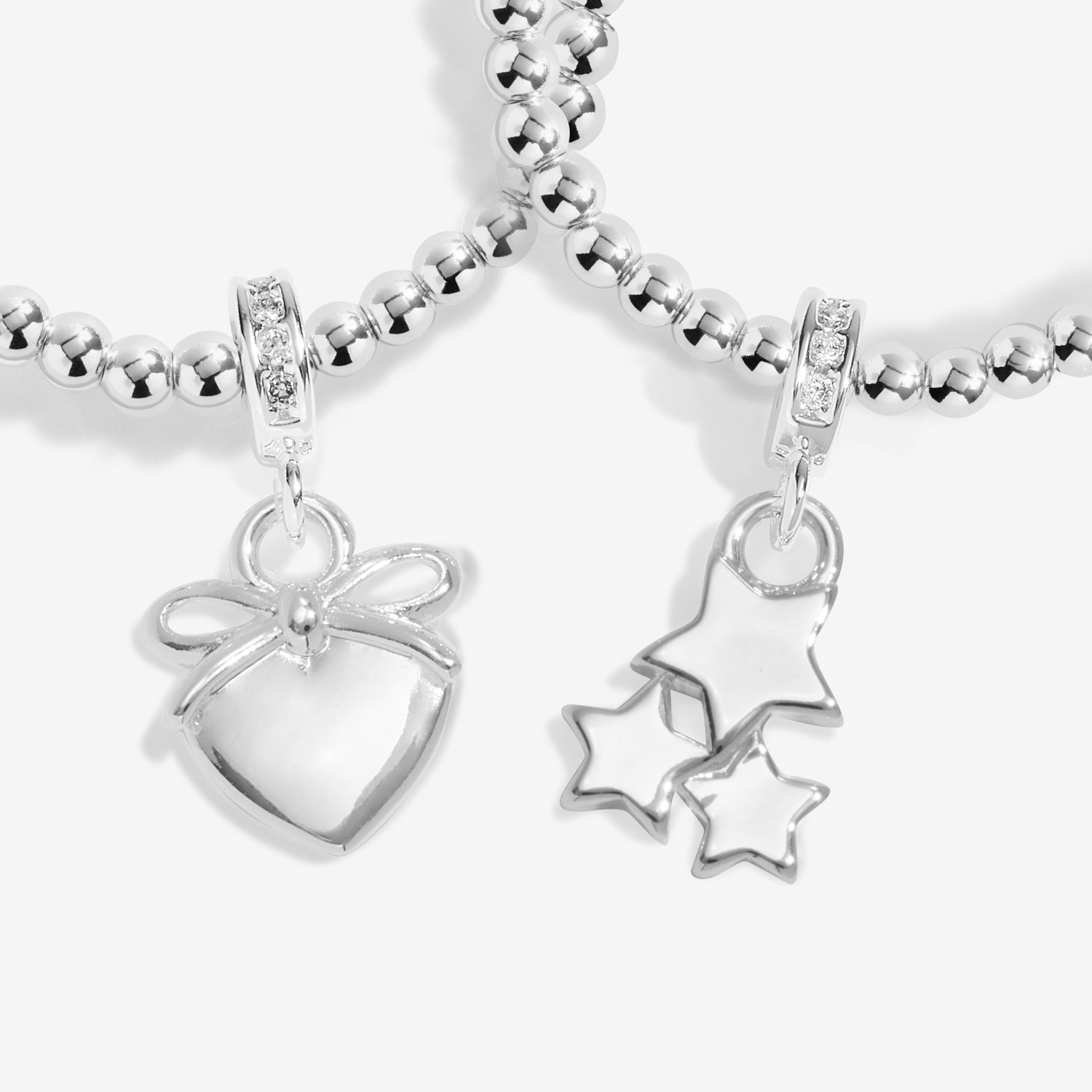 Infinity Bracelets 'Merry Christmas' Silver Plated Linked Bracelets