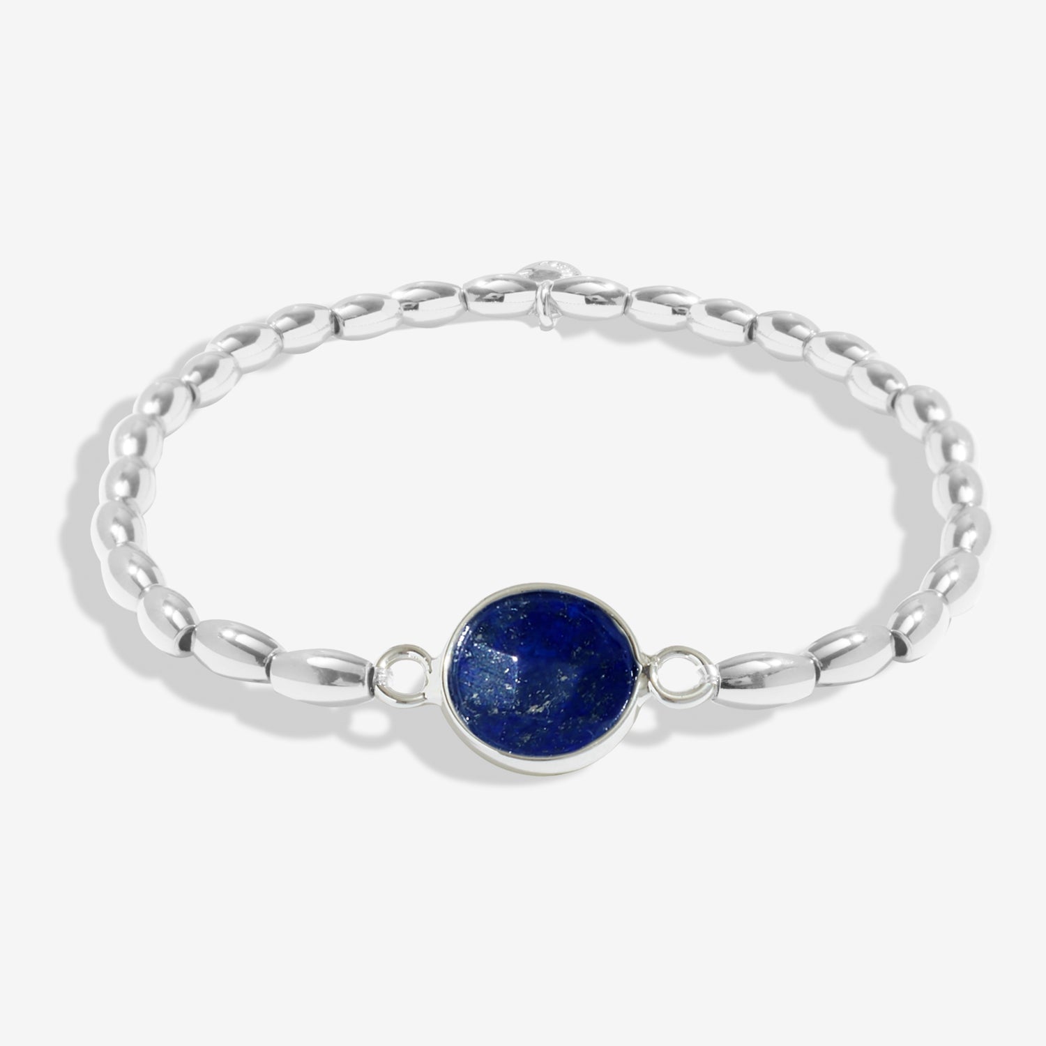 Serenity Stones 'Lapis Lazuli' Silver Plated Bracelet