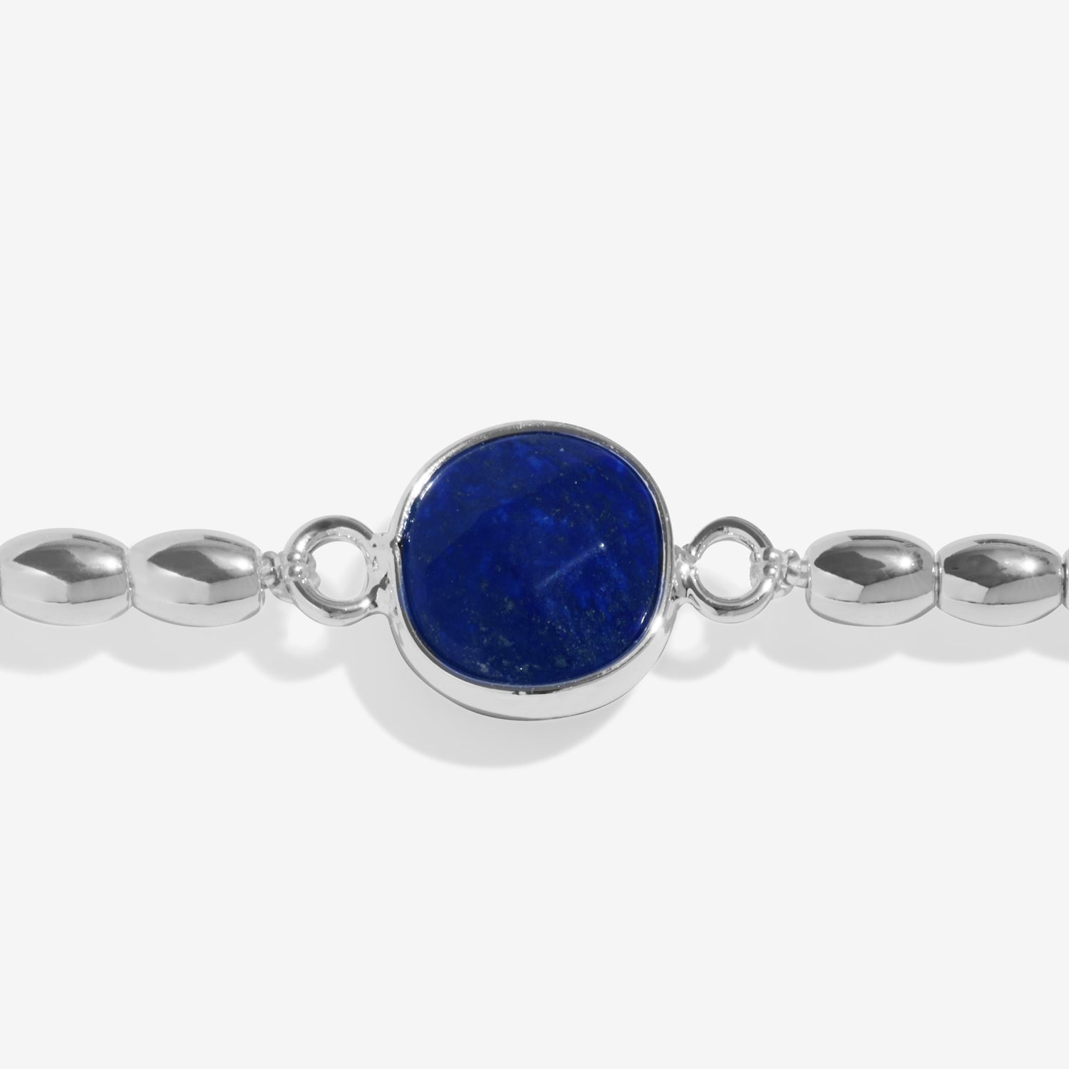 Serenity Stones 'Lapis Lazuli' Silver Plated Bracelet