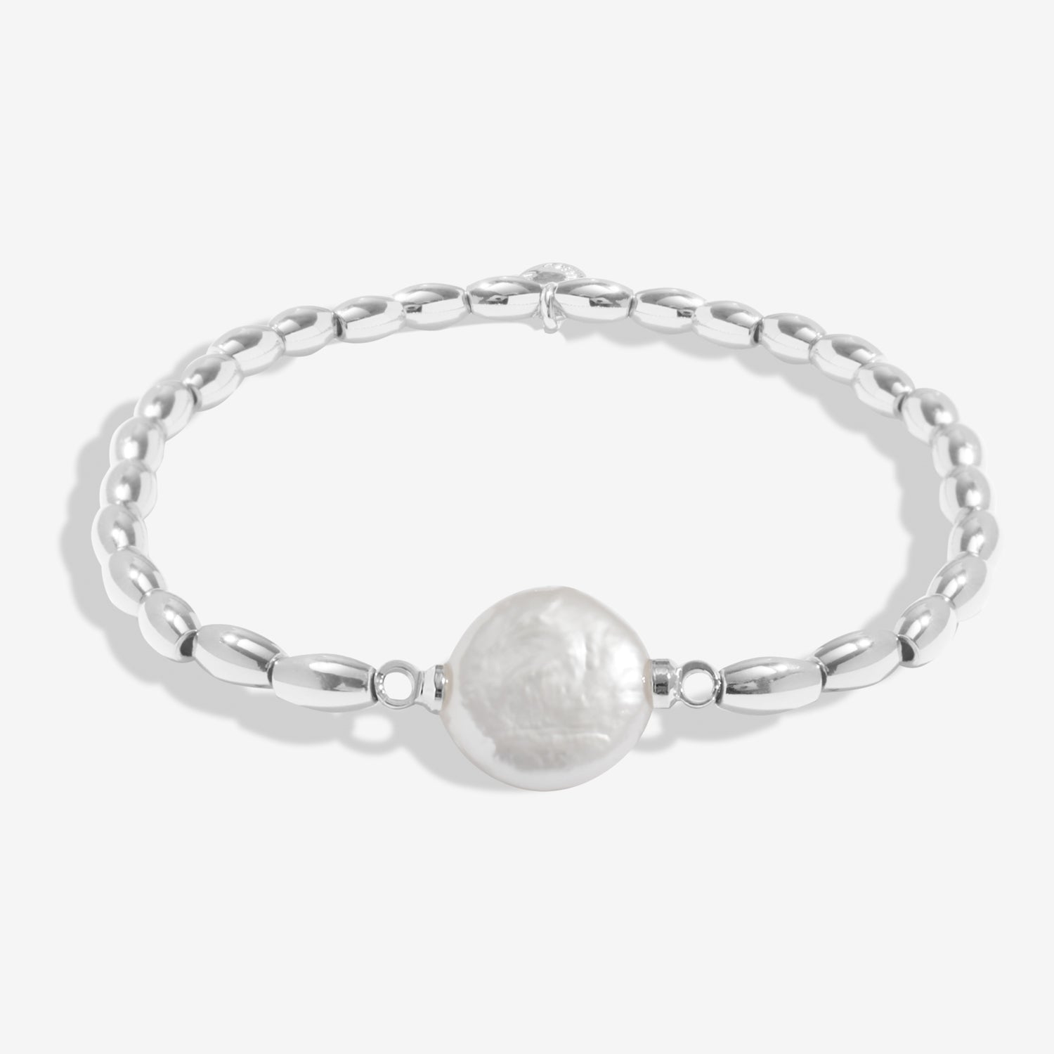 Serenity Stones 'Freshwater Cultured Pearl' Silver Plated Bracelet