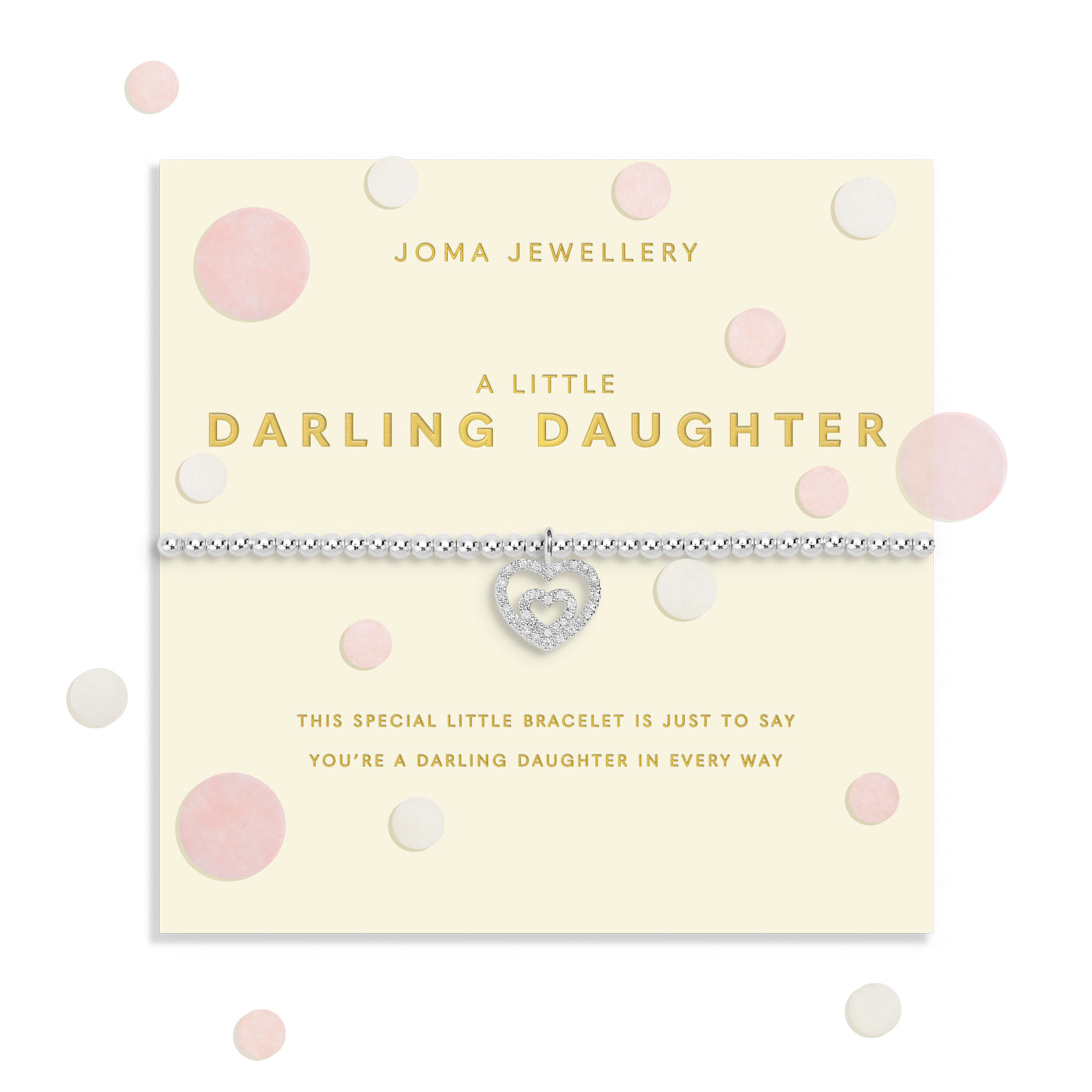 Confetti A Little 'Darling Daughter' Silver Plated Bracelet