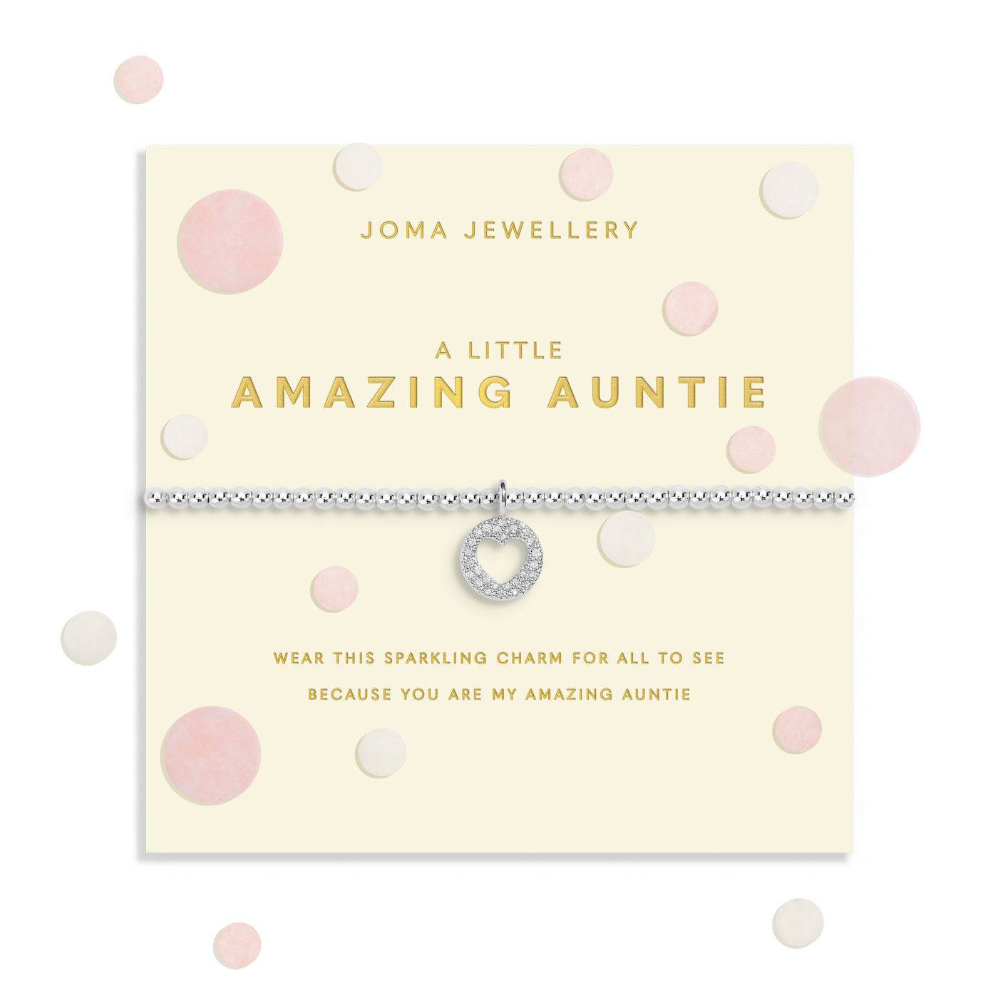 Confetti A Little 'Amazing Auntie' Silver Plated Bracelet