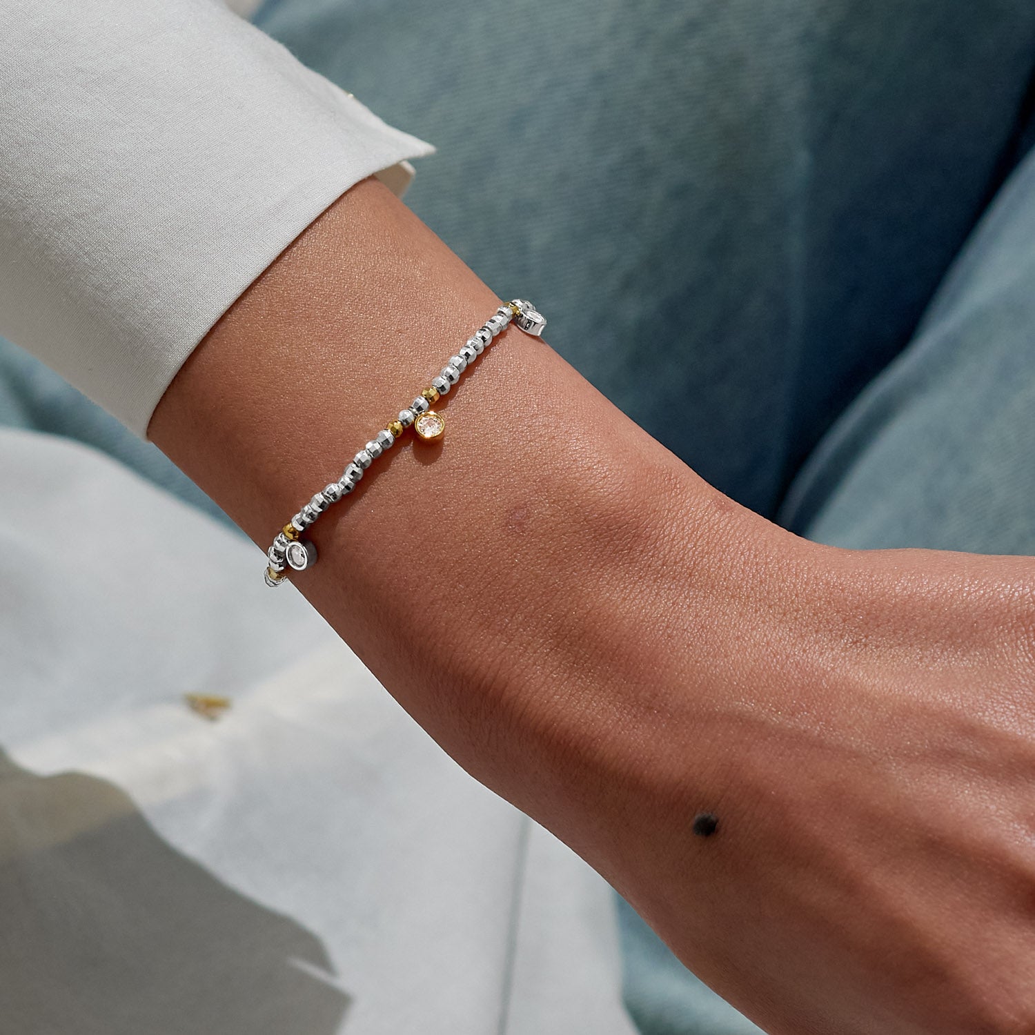 Sparkle Confetti A Little 'Season To Sparkle' Silver & Gold Plated Bracelet