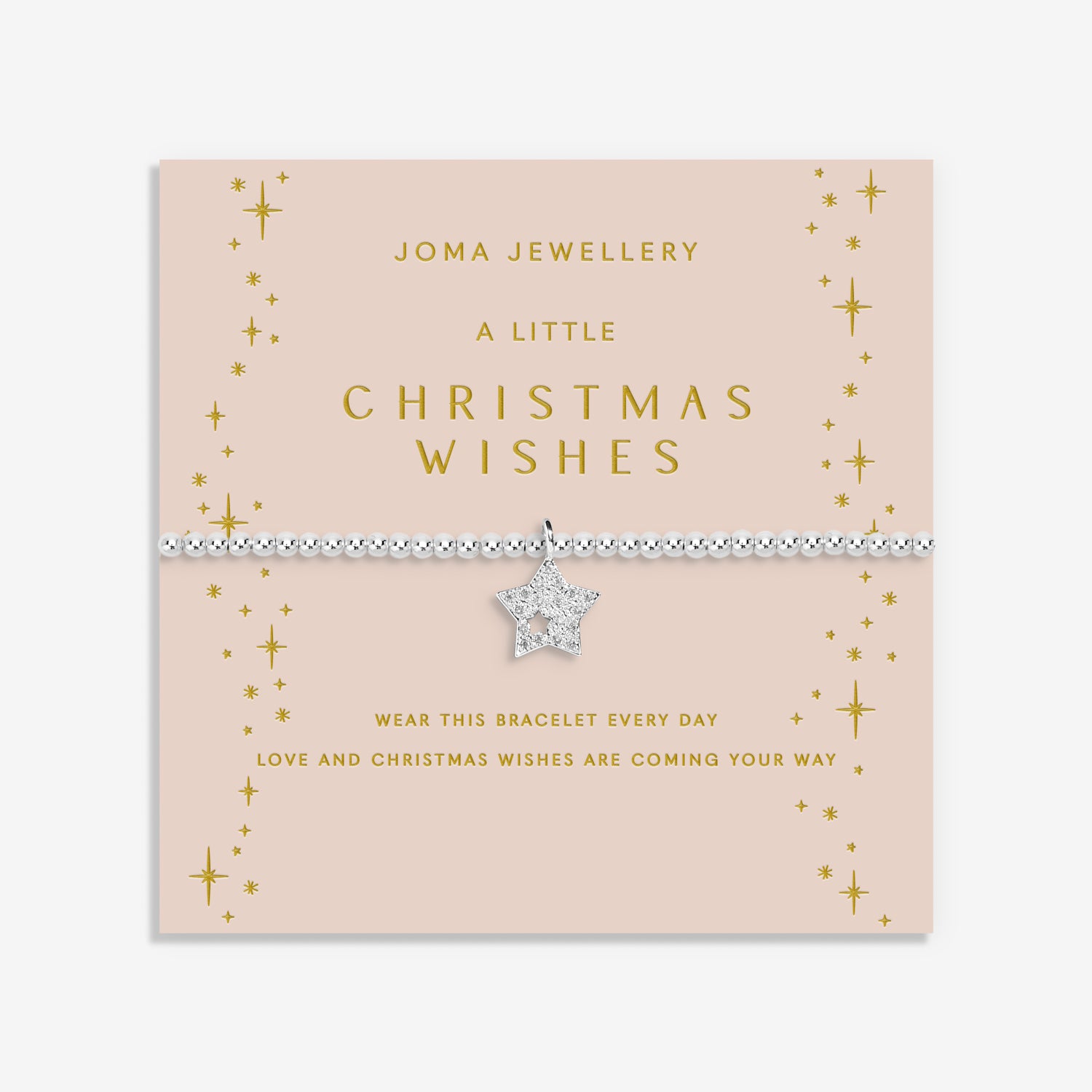 Christmas A Little 'Christmas Wishes' Silver Plated Bracelet