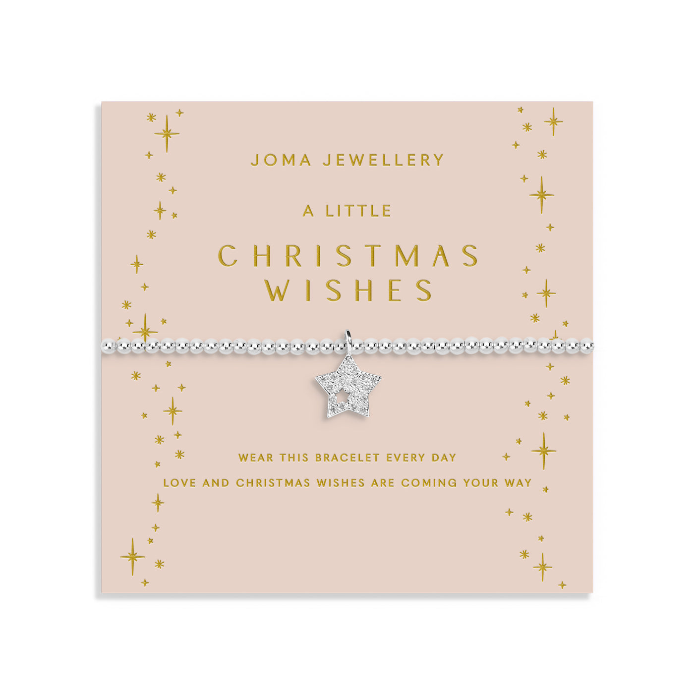 Christmas A Little 'Christmas Wishes' Silver Plated Bracelet