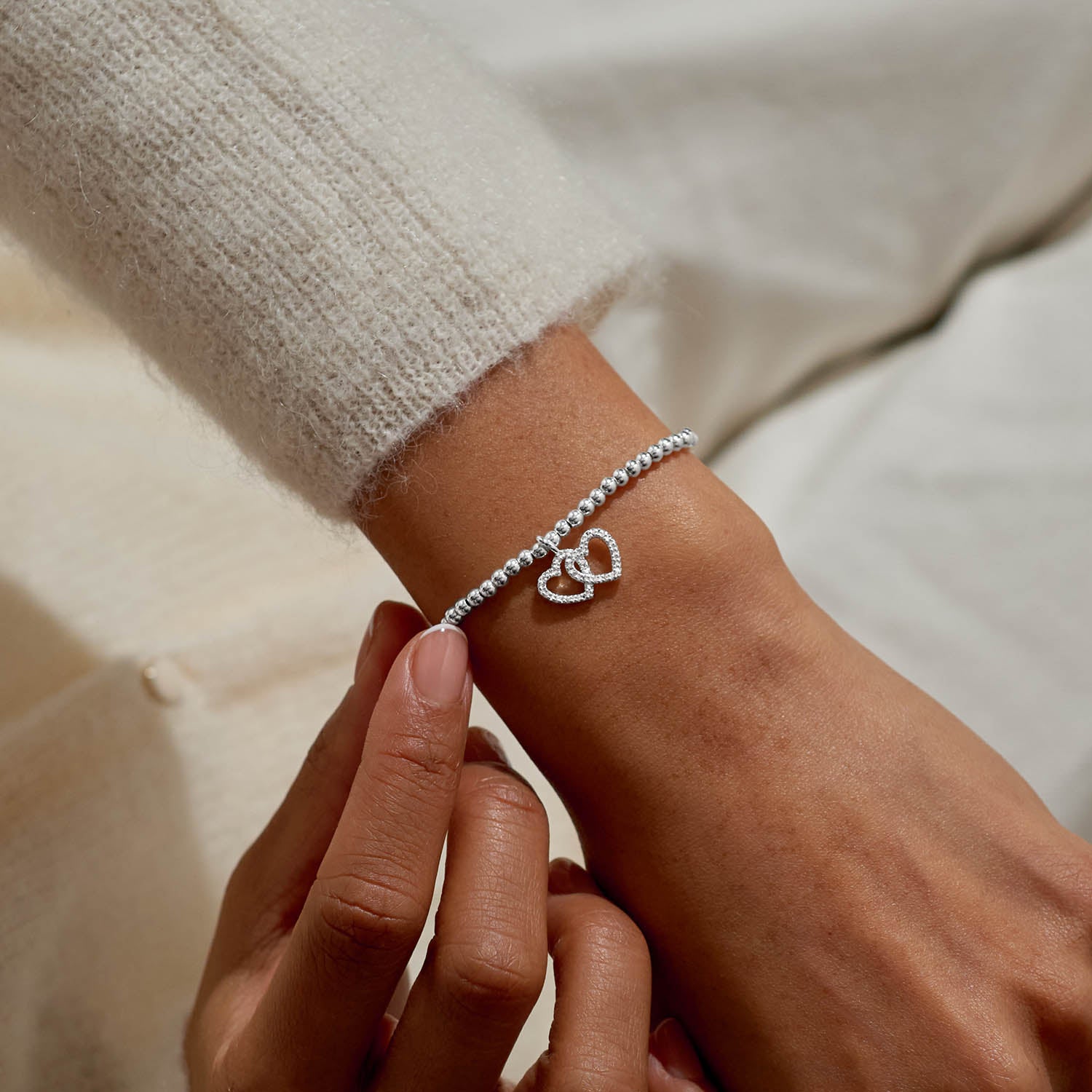 Christmas A Little 'Merry Christmas Fabulous Friend' Silver Plated Bracelet