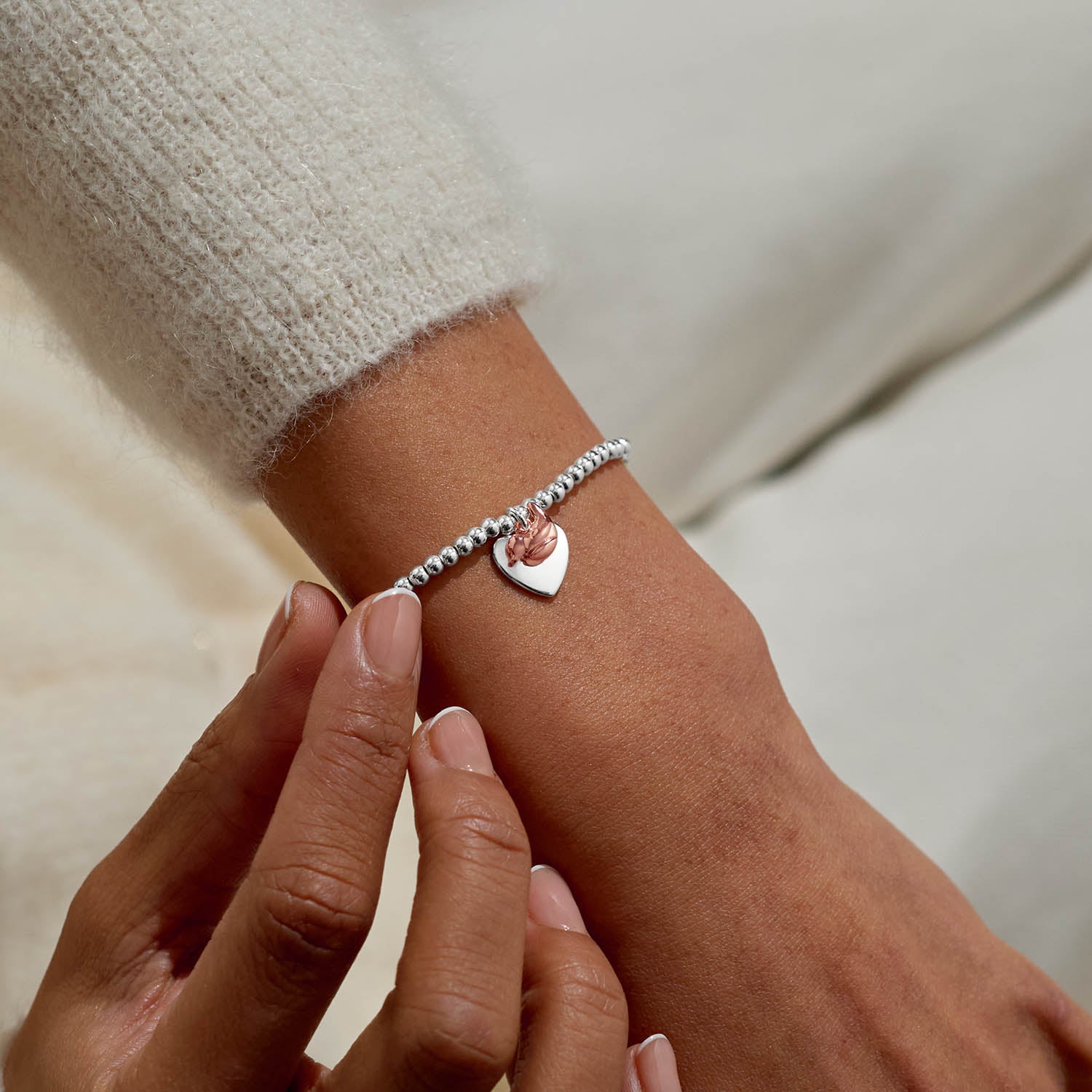 Christmas A Little 'Christmas Robin' Silver Plated Bracelet