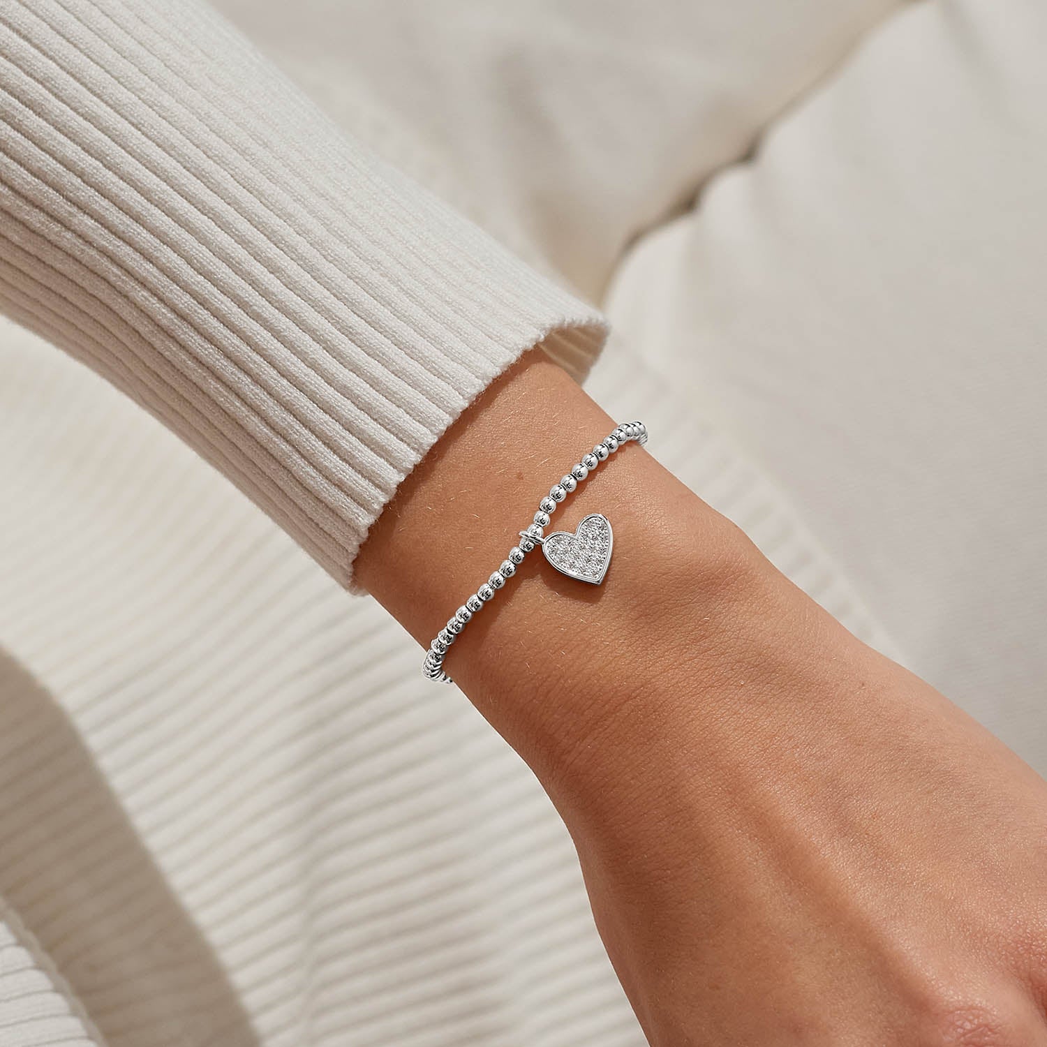 Christmas A Little 'Merry Christmas Lovely Daughter' Silver Plated Bracelet