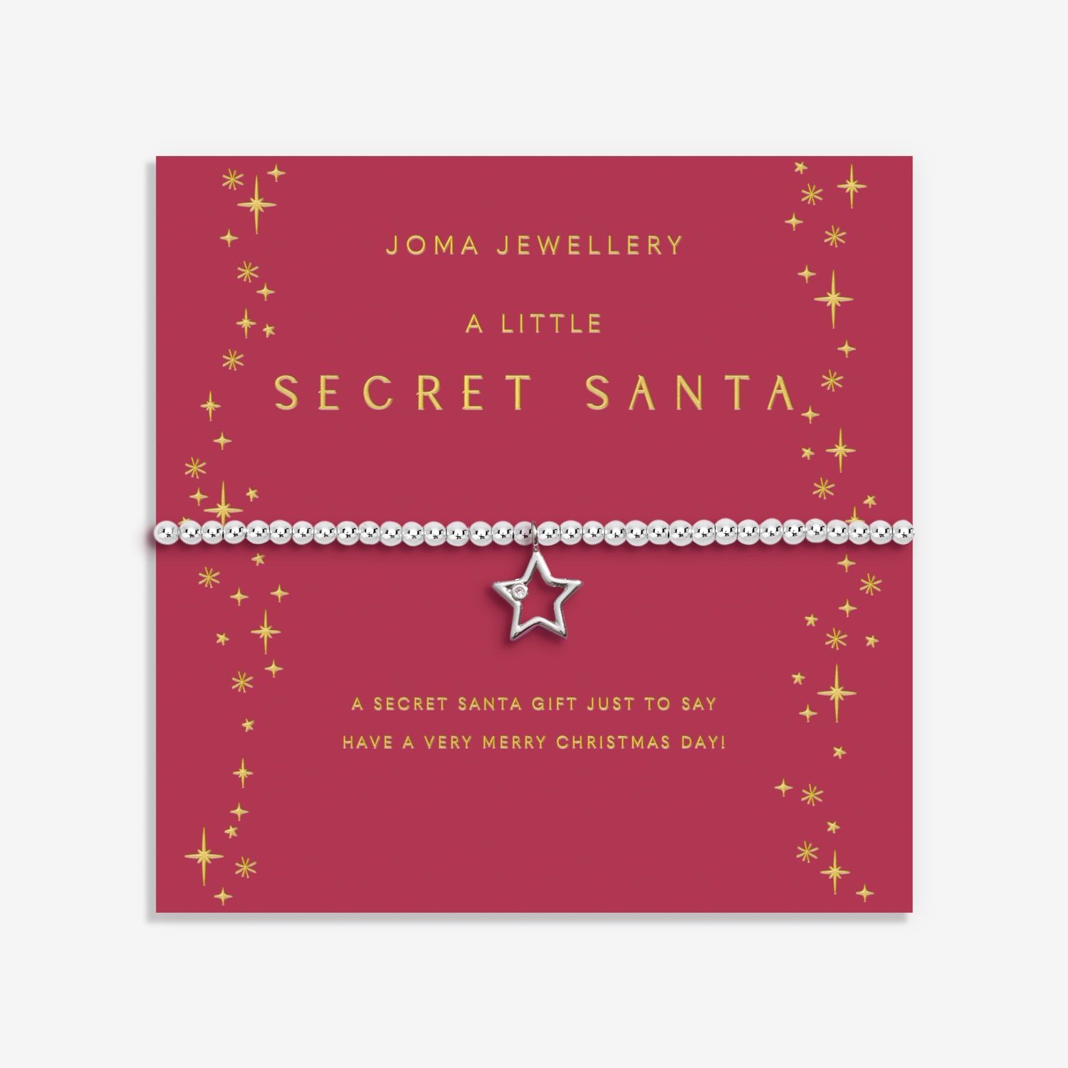 Christmas A Little 'Secret Santa' Silver Plated Bracelet