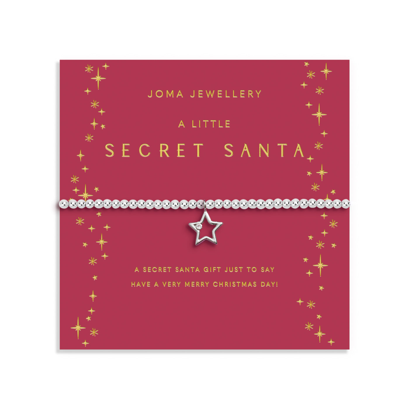 Christmas A Little 'Secret Santa' Silver Plated Bracelet