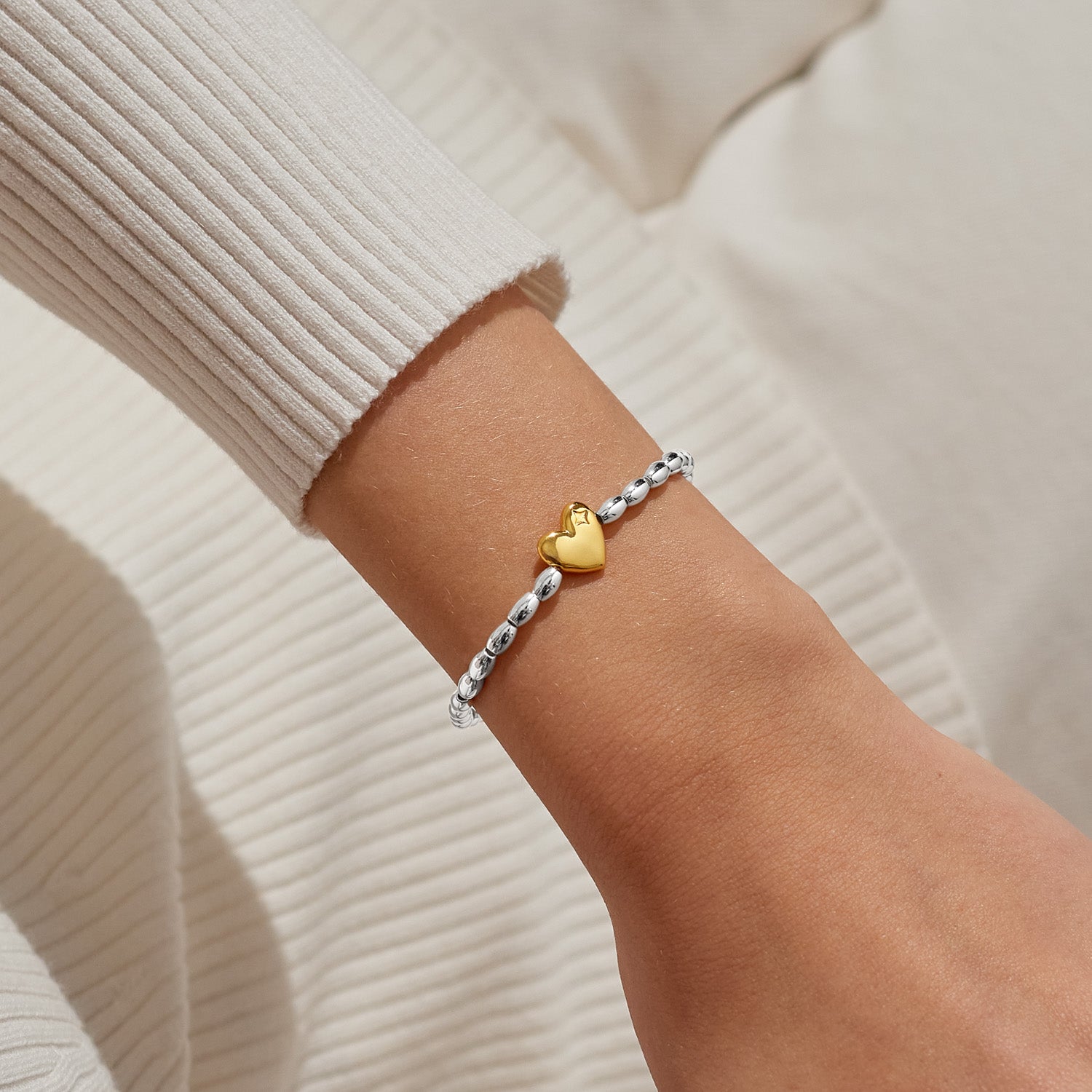 Christmas Wish 'Season To Sparkle' Silver & Gold Plated Bracelet