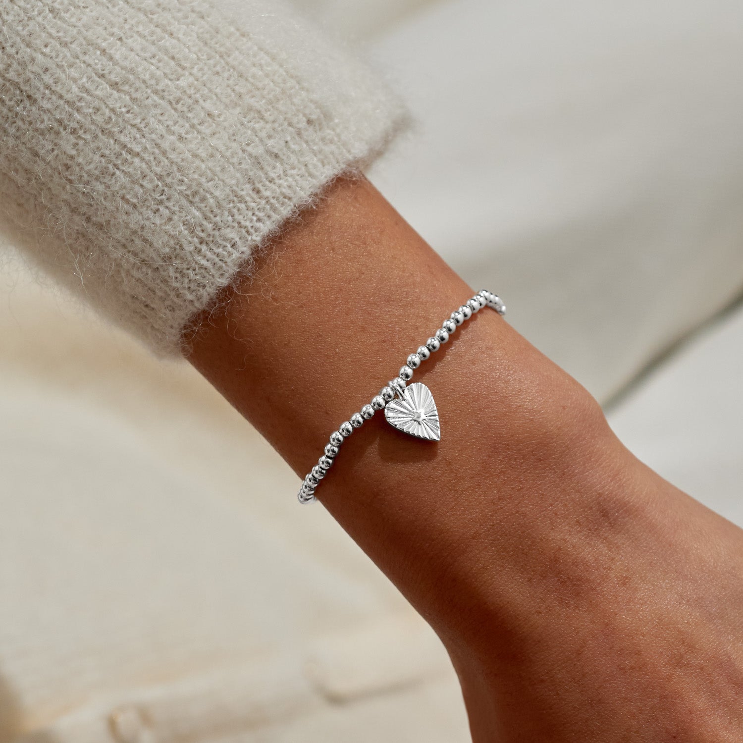 Bauble Jewellery Box 'Love' Silver Plated Bracelet