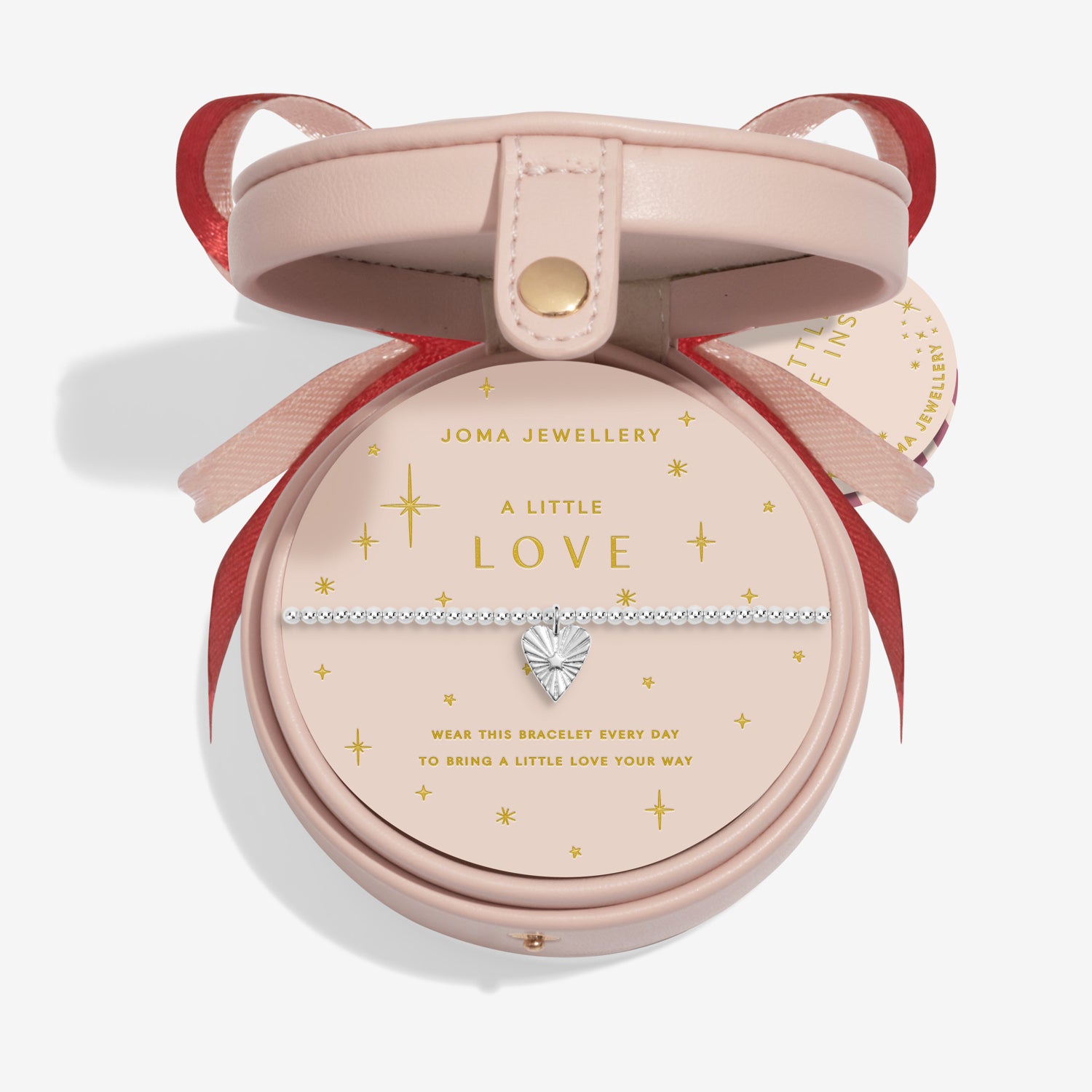 Bauble Jewellery Box 'Love' Silver Plated Bracelet