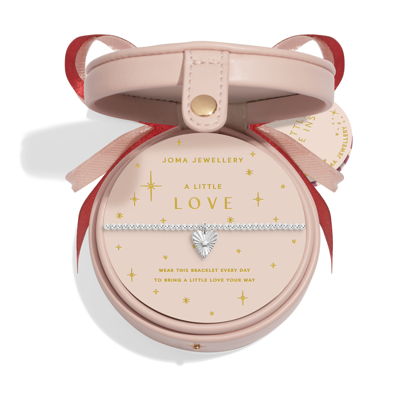 Bauble Jewellery Box 'Love' Silver Plated Bracelet