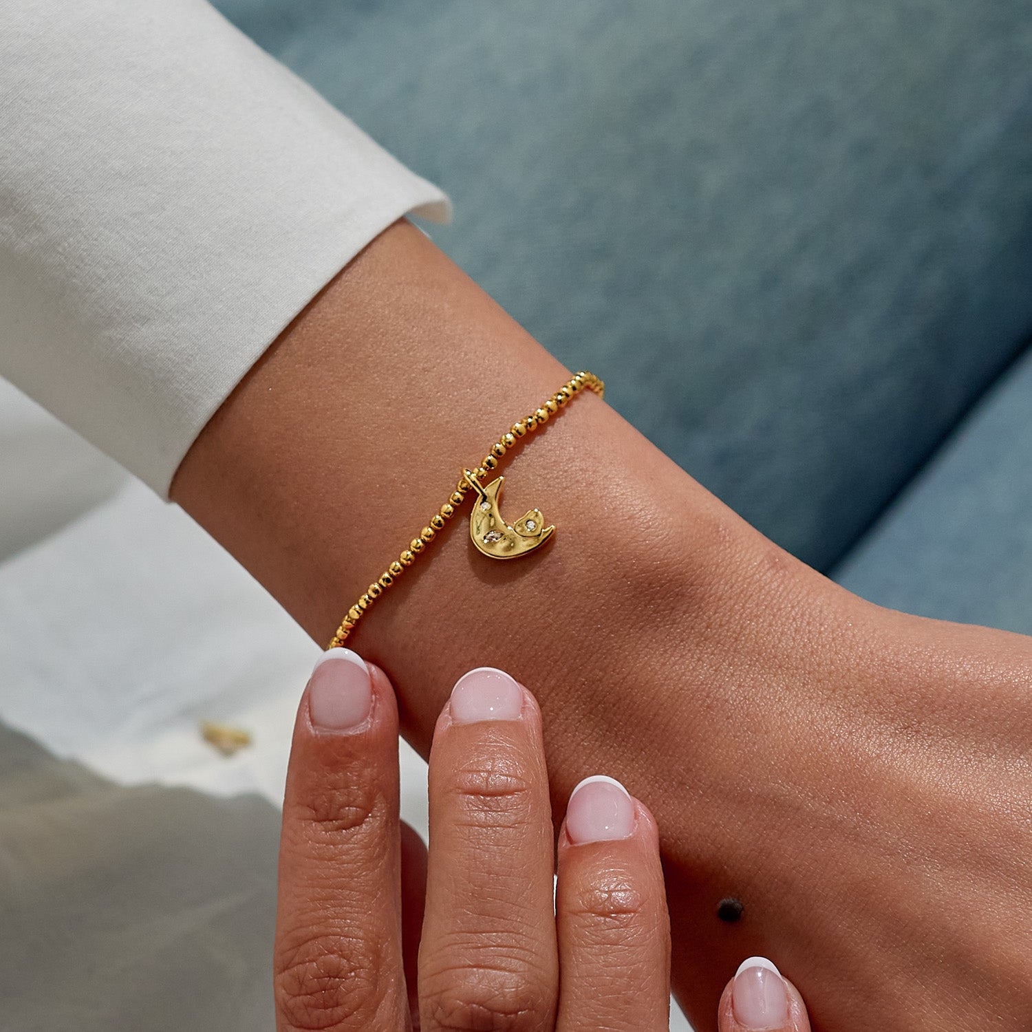 Dolce Vita 'Love You To The Moon And Back' Gold Plated Bracelet