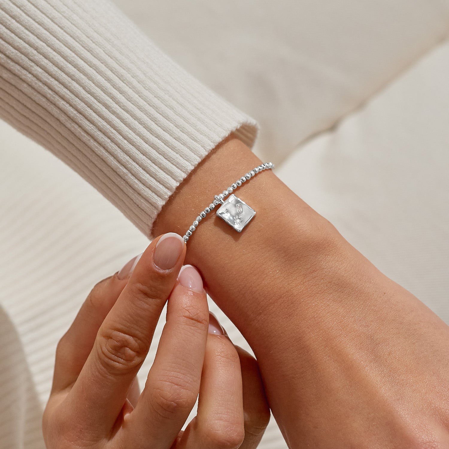 Dolce Vita 'Forever Fearless' Silver Plated Bracelet
