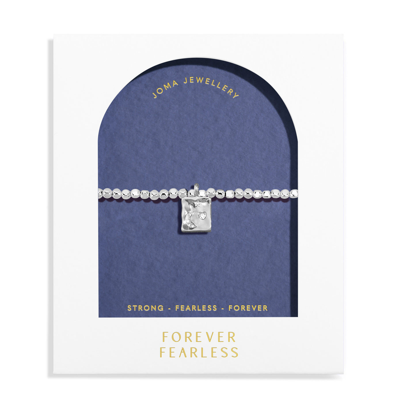 Dolce Vita 'Forever Fearless' Silver Plated Bracelet