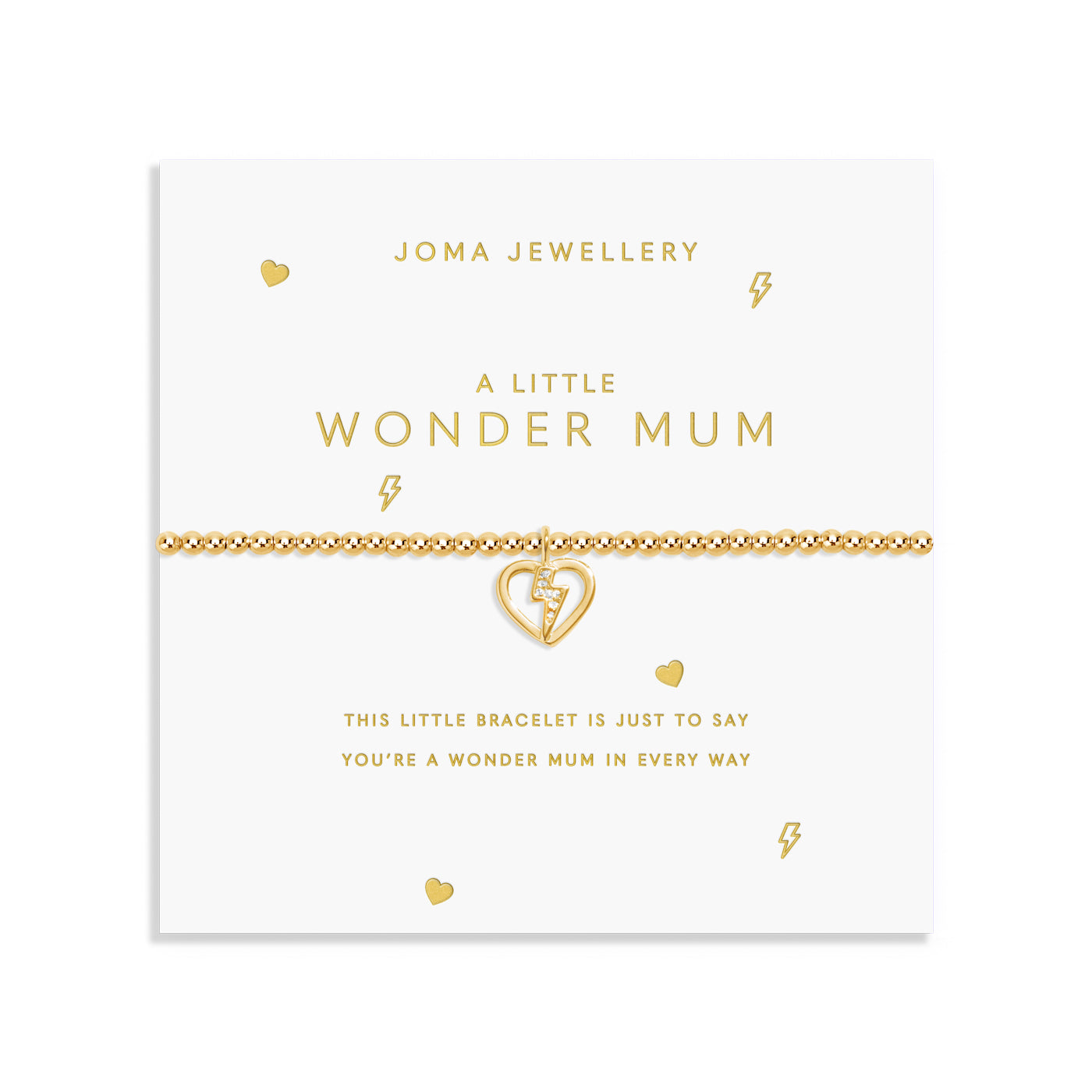Gold A Little 'Wonder Mum' Gold Plated Bracelet
