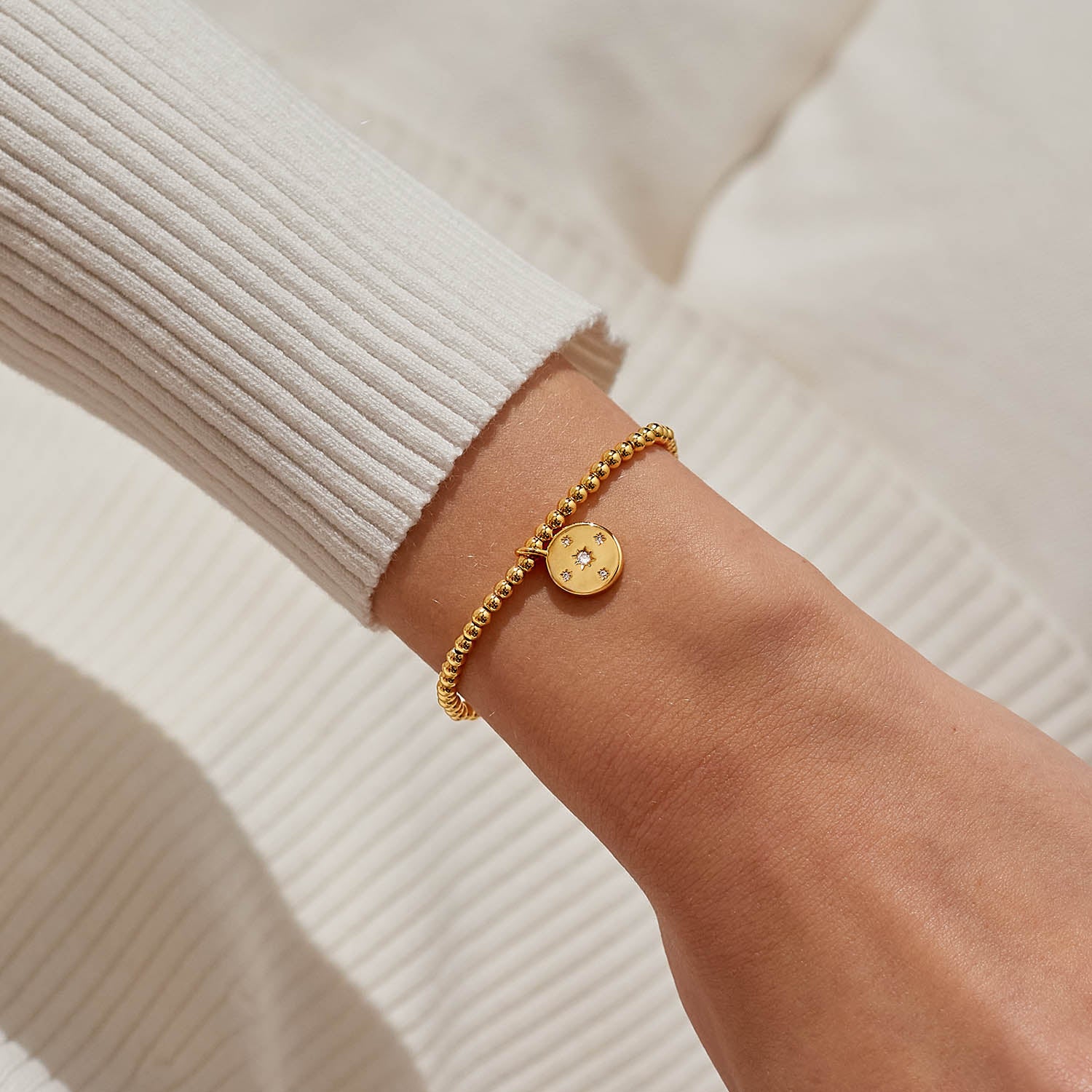 Gold A Little 'Wonderful Things Are Coming Your Way' Gold Plated Bracelet