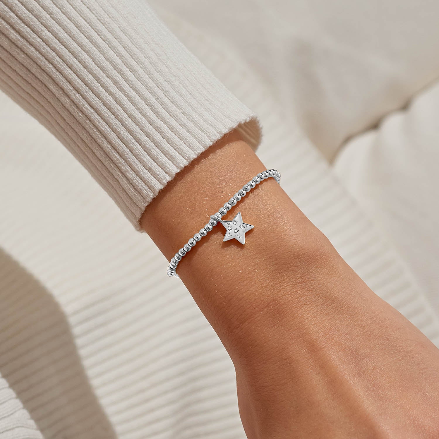 Christmas A Little 'Merry Christmas Teacher' Silver Plated Bracelet