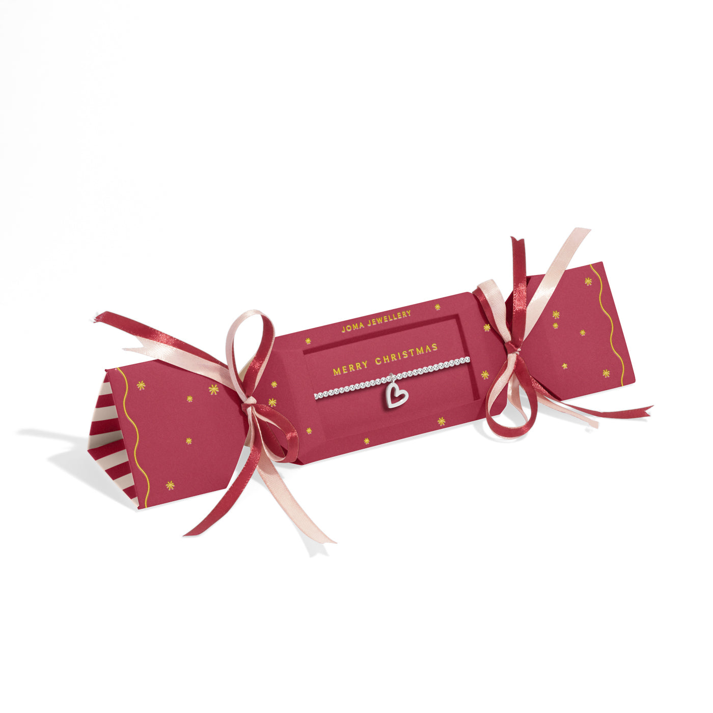Christmas Cracker 'Merry Christmas' Silver Plated Bracelet