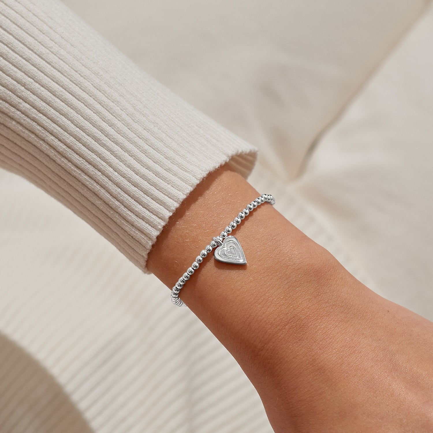 Christmas Cracker 'With Love' Silver Plated Bracelet
