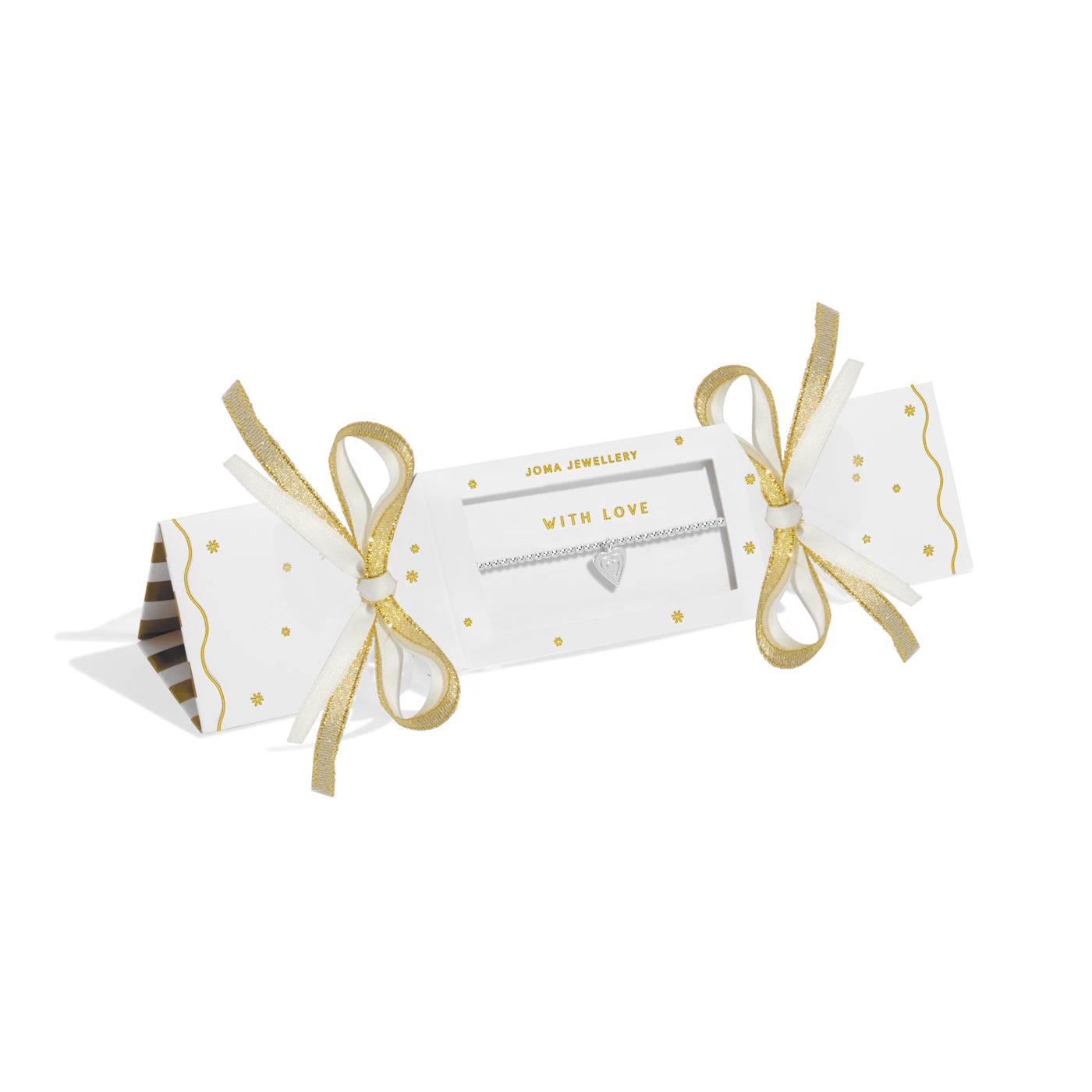 Christmas Cracker 'With Love' Silver Plated Bracelet