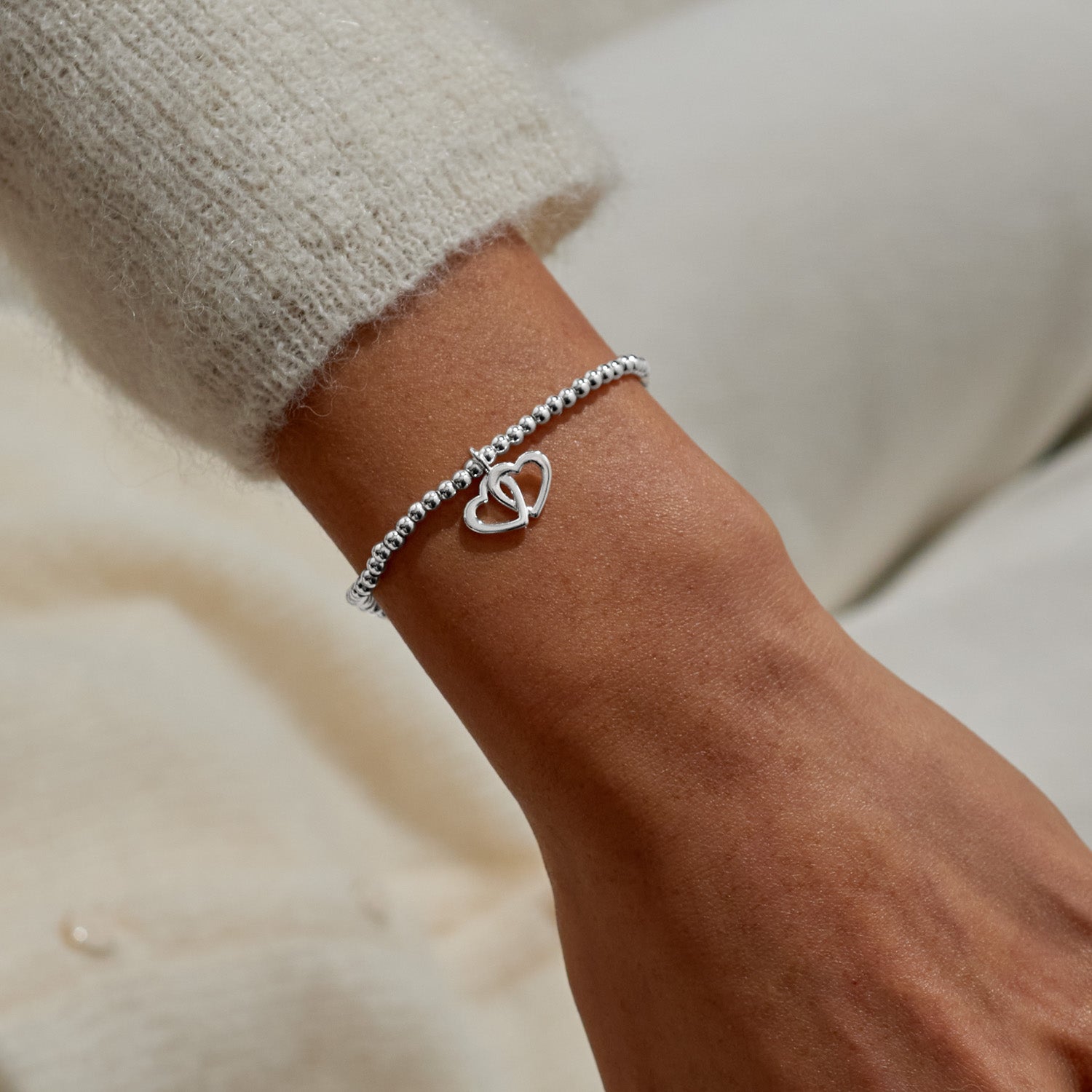 Christmas Cracker 'Merry Christmas Fabulous Friend' Silver Plated Bracelet