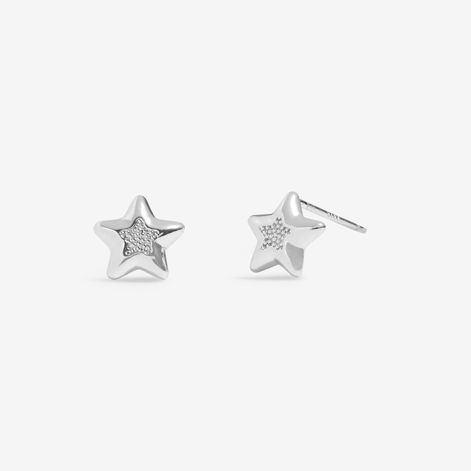 Earring Bauble 'Merry Christmas' Silver Plated Stud Earrings